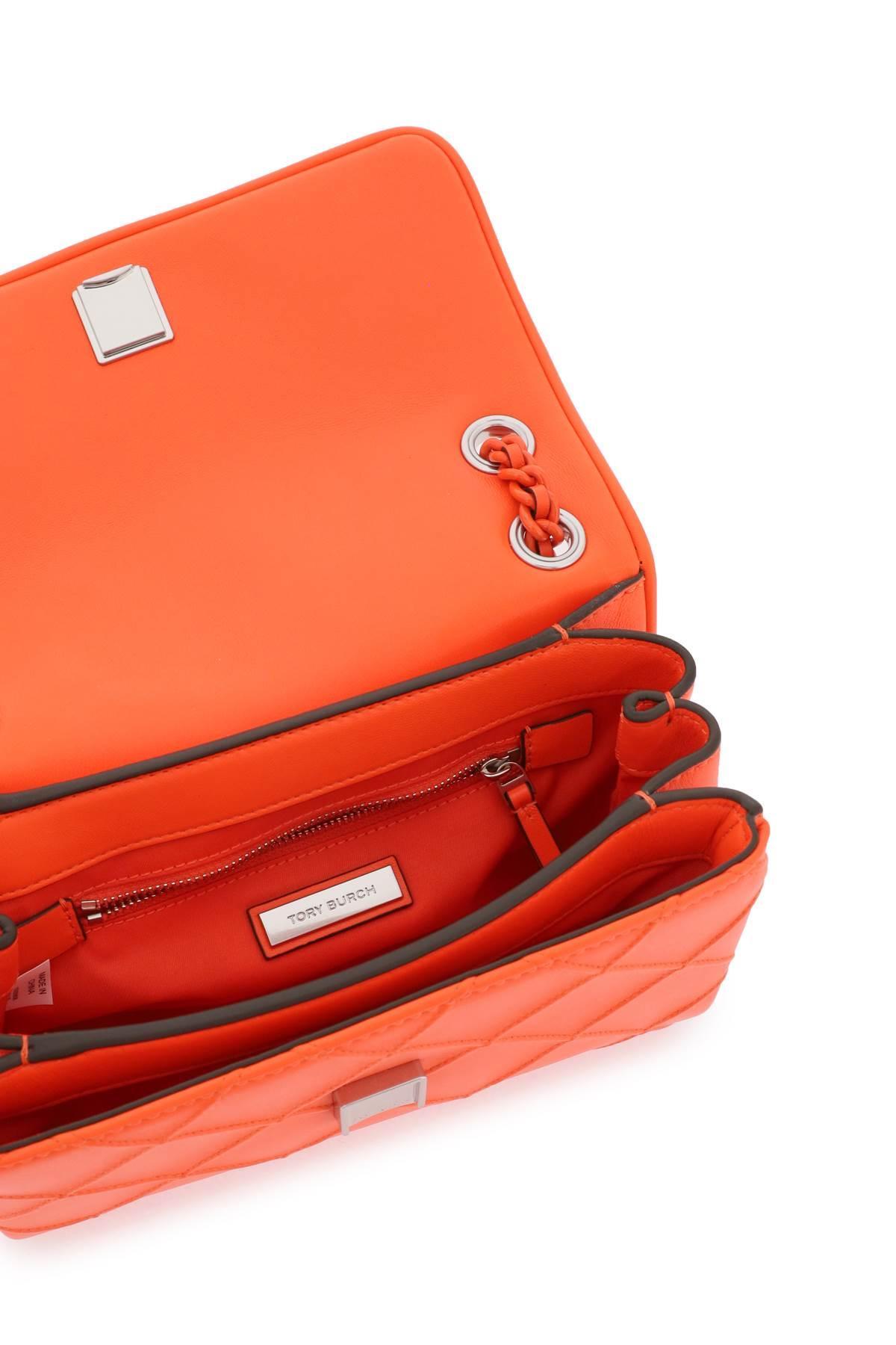 Tory Burch Fleming Matte Small Convertible Shoulder Bag in Orange