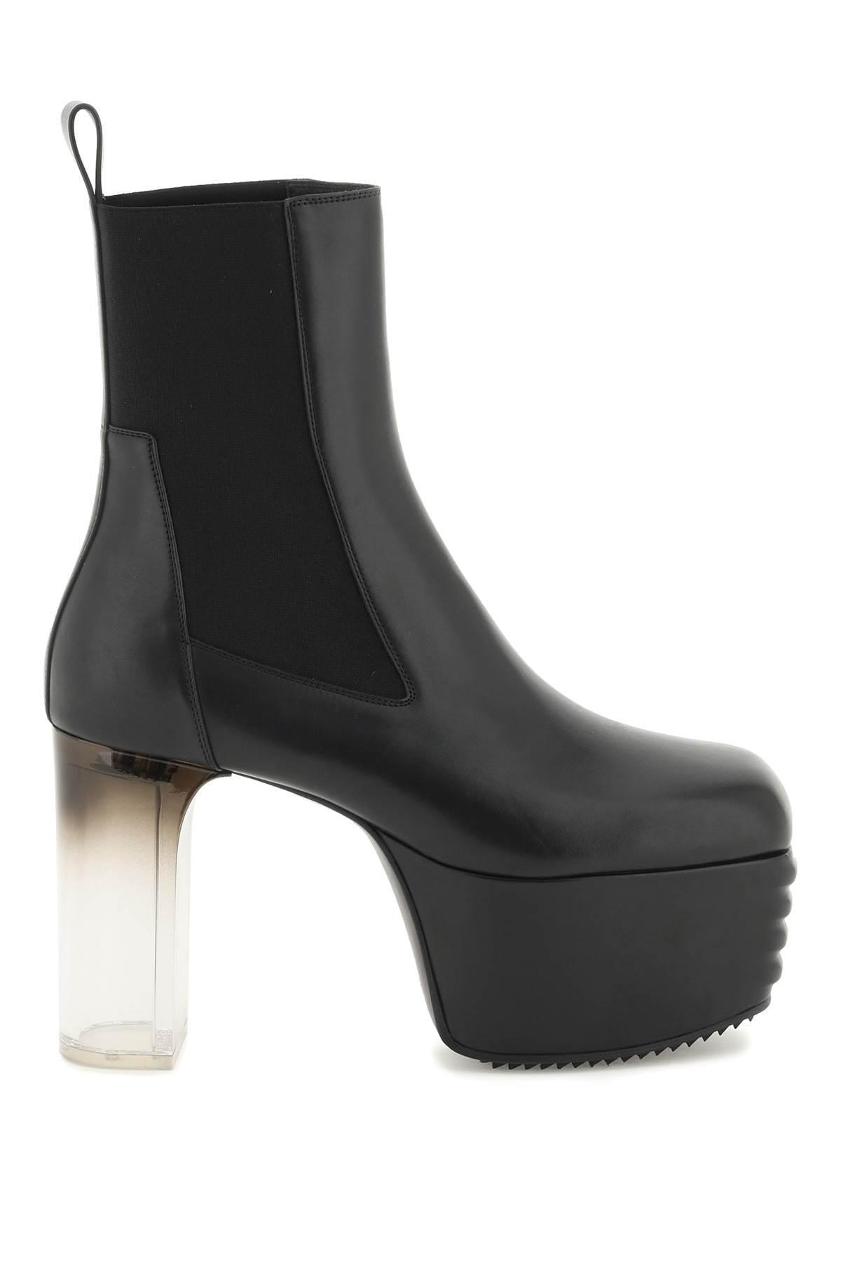 Rick Owens Minimal Grill Boots in Black for Men | Lyst