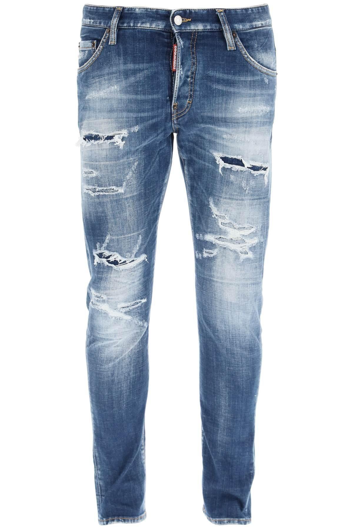 DSquared² Medium Slash Wash Sexy Twist Jeans in Blue for Men | Lyst