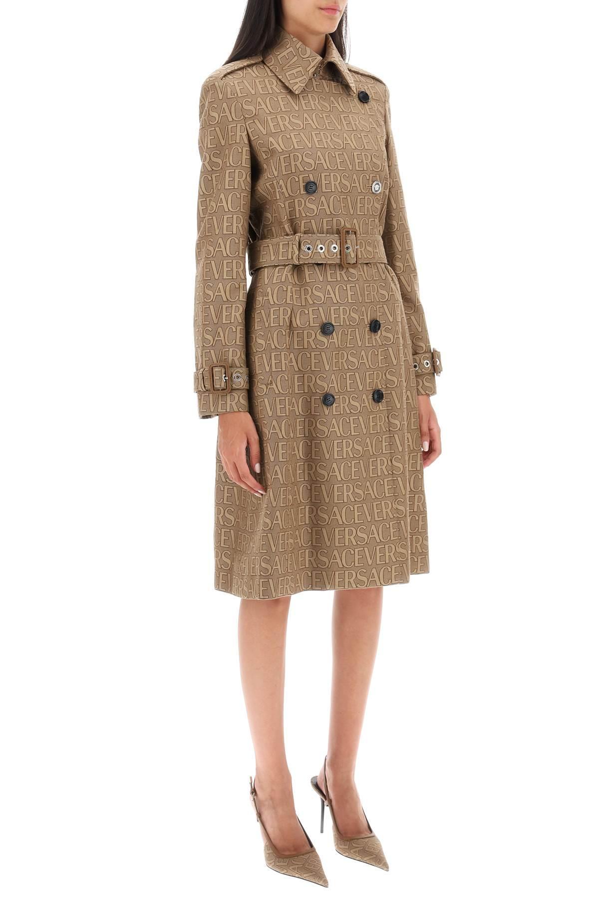 Louis Vuitton double breasted belted logo monogram trench coat women