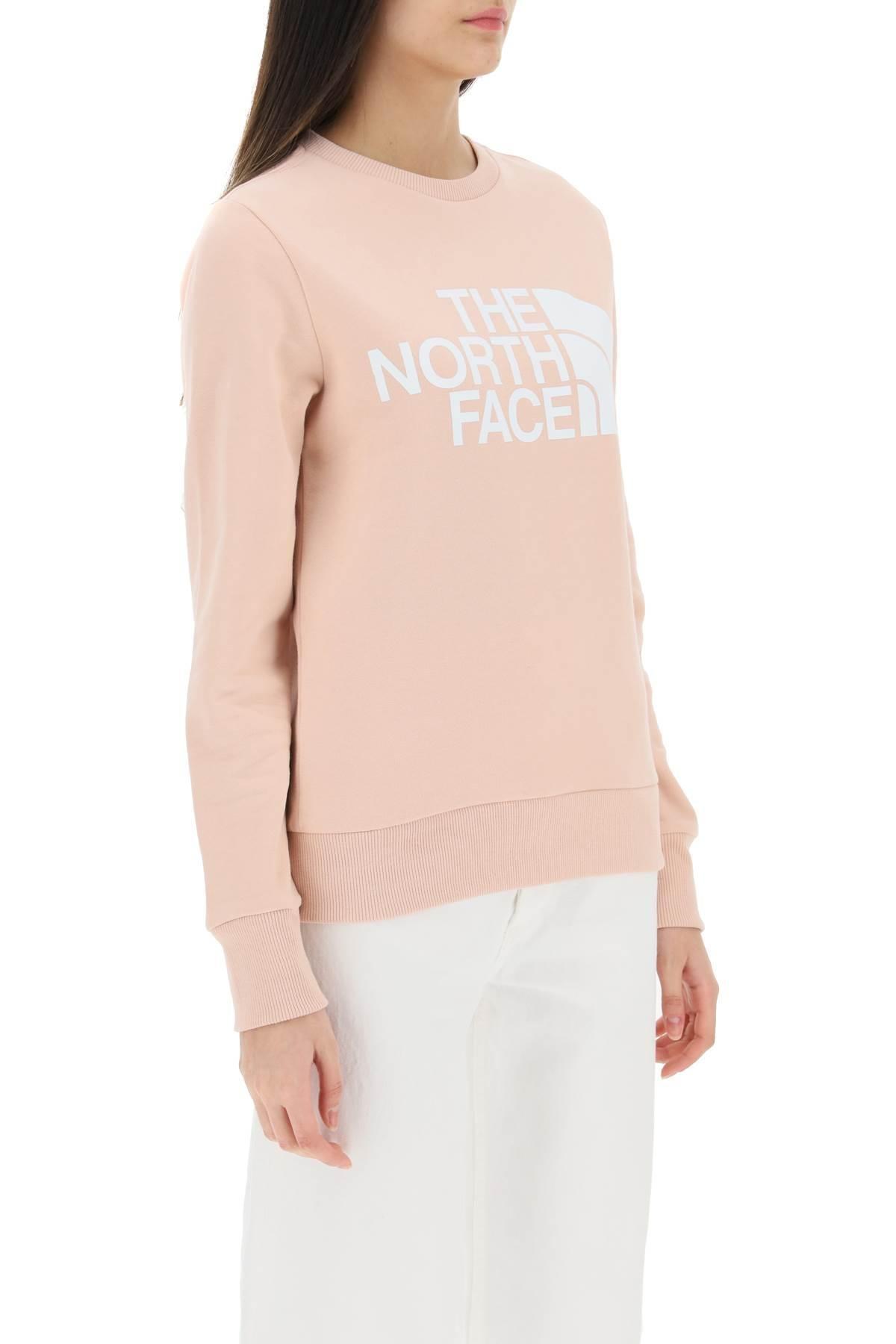 The North Face Logo Sweatshirt in Pink | Lyst