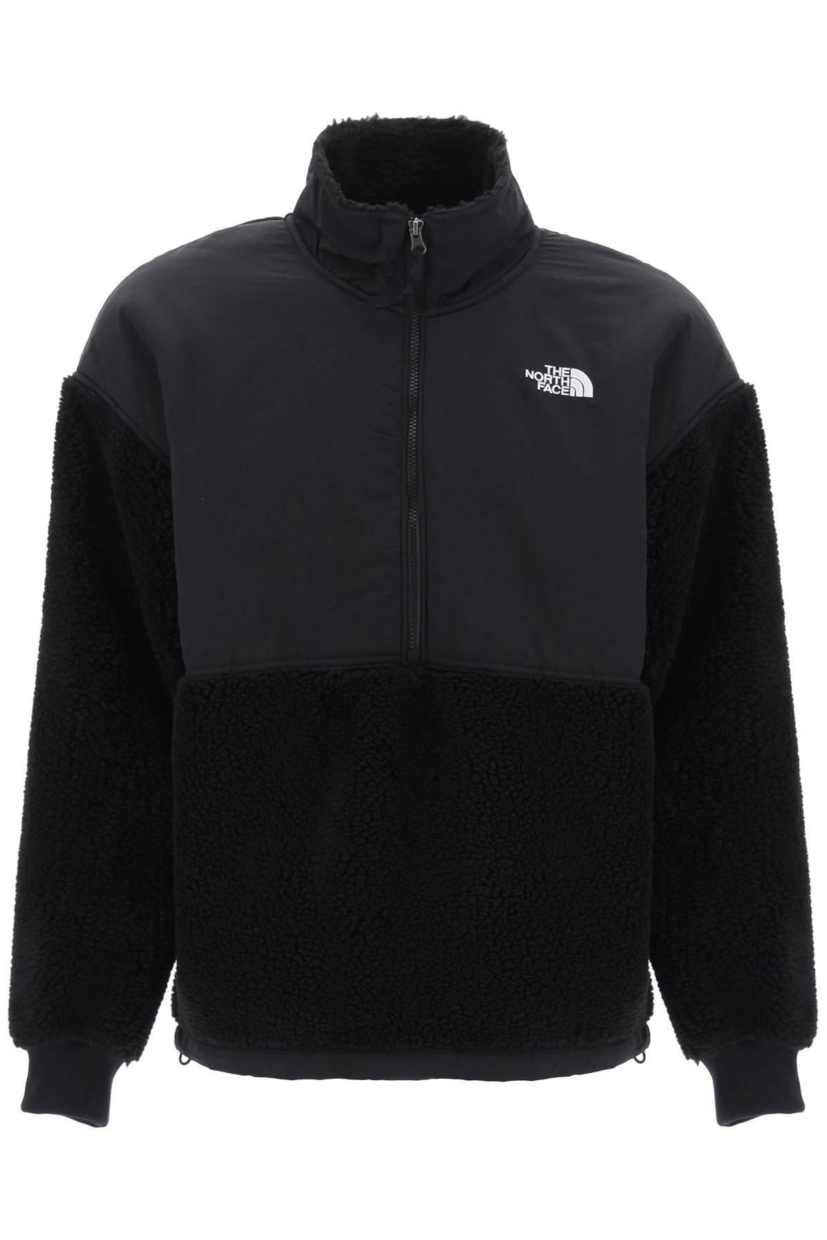 Black sherpa shop fleece jacket