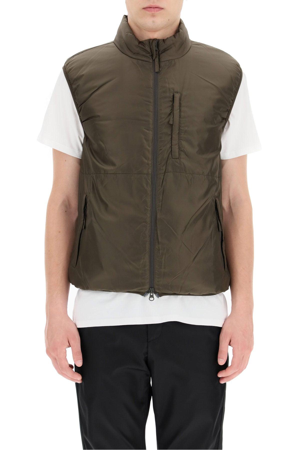 ongerustheid biologisch geest Aspesi Jil Vest With Thermore Padding in Brown for Men | Lyst