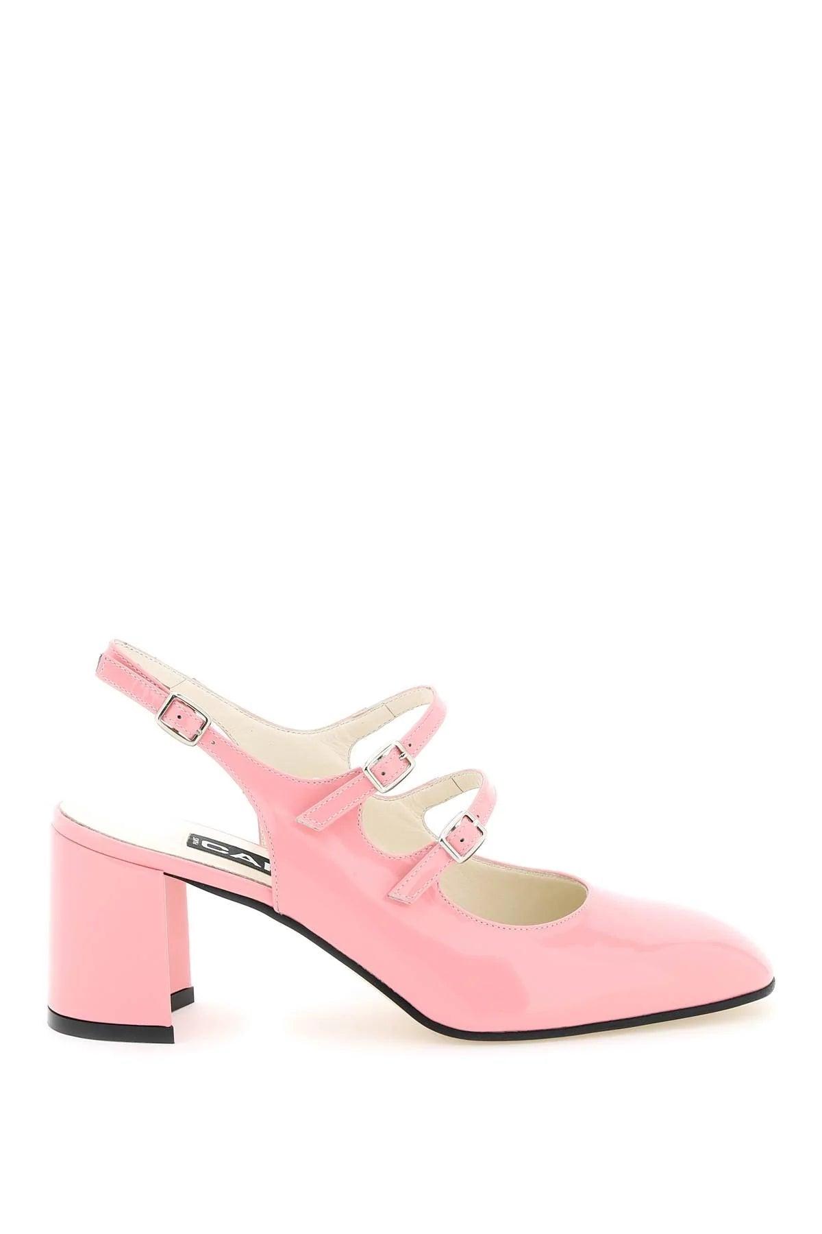 CAREL Patent Leather Slingback Mary Jane in Pink | Lyst UK