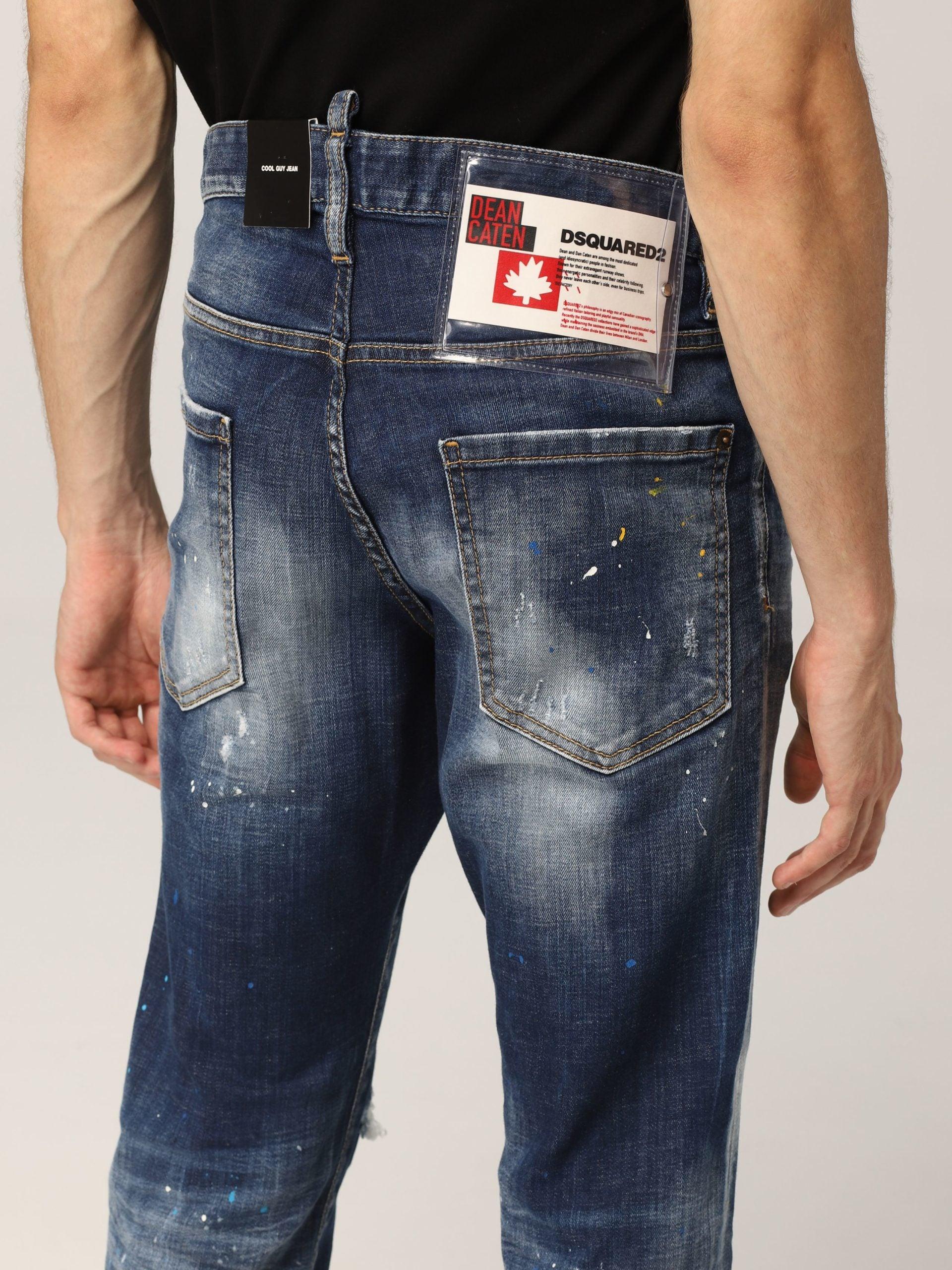 DSquared² Blue Cotton Jeans & Pant for Men | Lyst