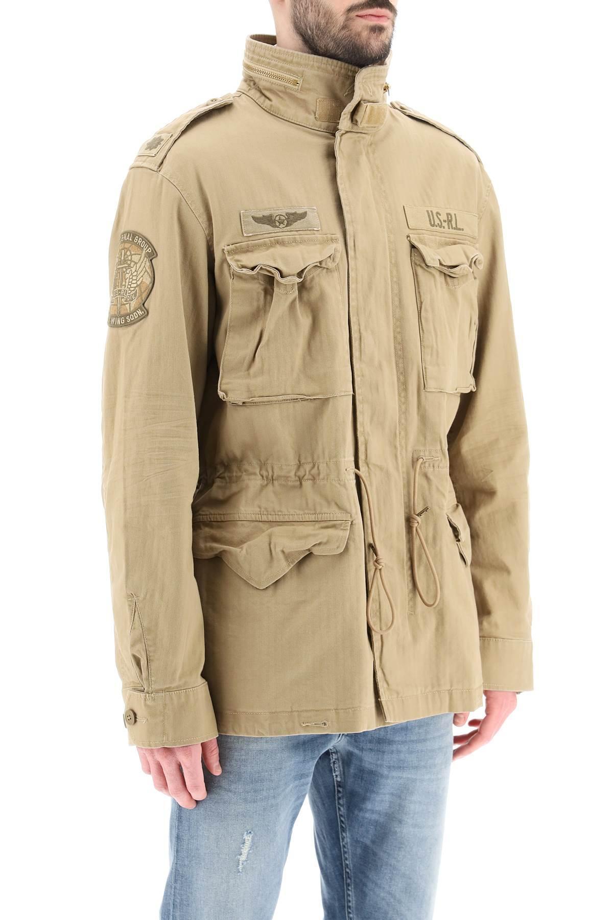 Polo Ralph Lauren Cotton Military Jacket in Natural for Men | Lyst