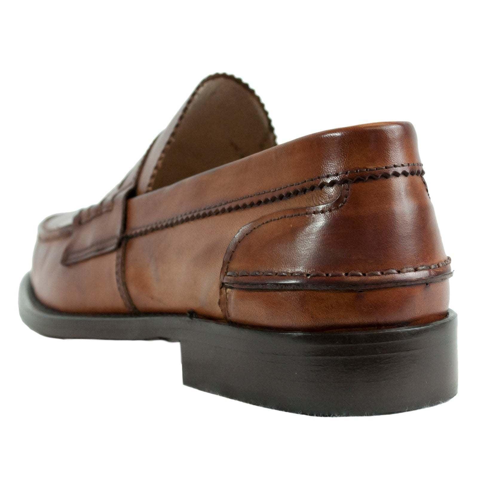 Saxone Of Scotland Natural Calf Leather S Loafers Shoes in Brown for Men |  Lyst