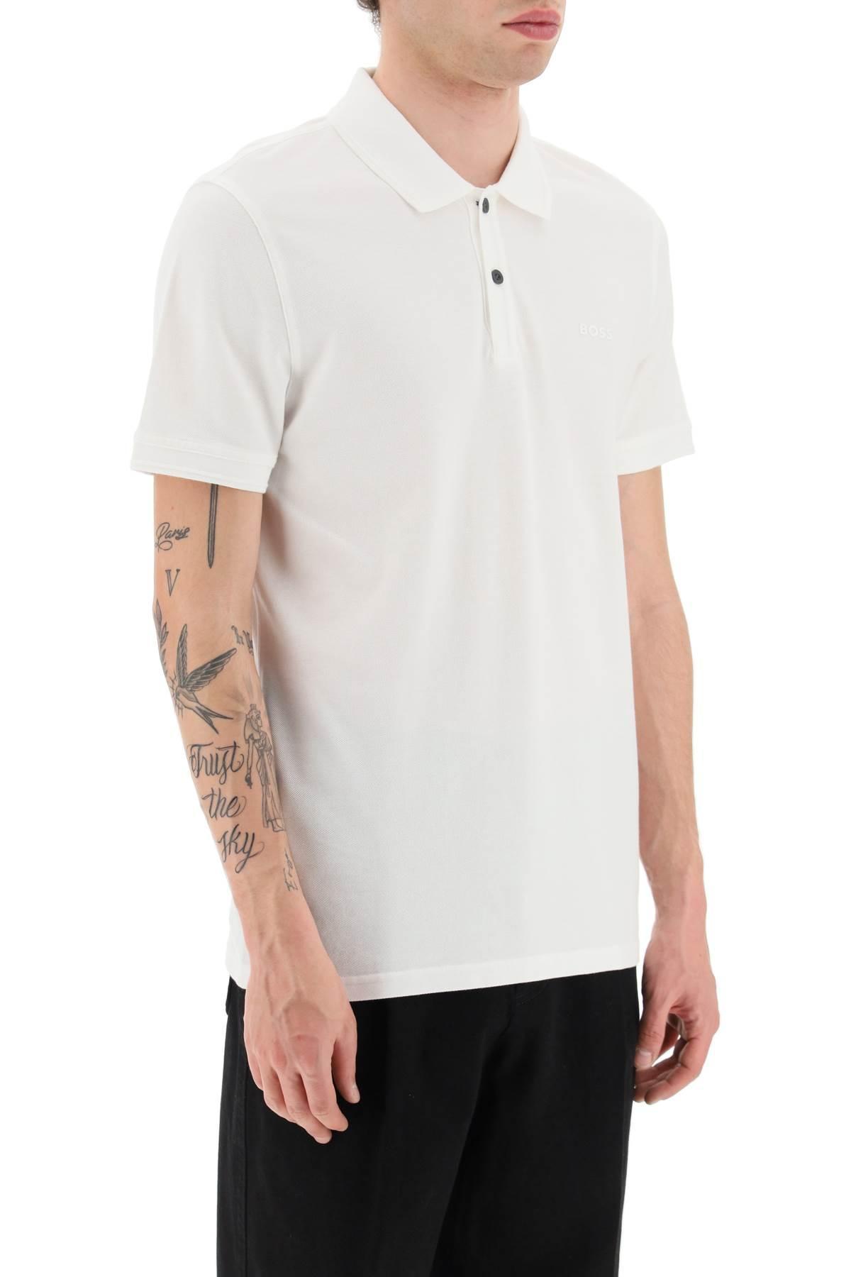 musicus Omgeving buiten gebruik BOSS by HUGO BOSS Slim Fit 'prime' Polo Shirt in White for Men | Lyst