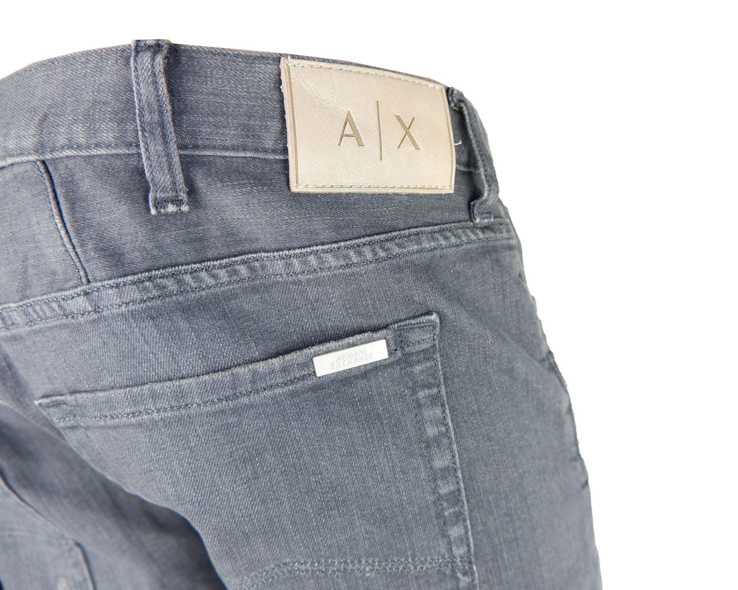 Armani Exchange Gray Cotton Jeans & in for Men | Lyst