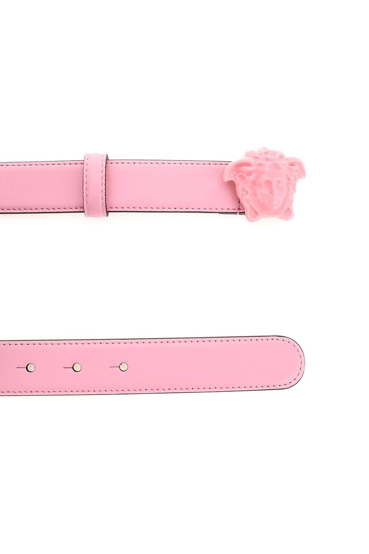 Versace 'la Medusa' Leather Belt in Pink | Lyst