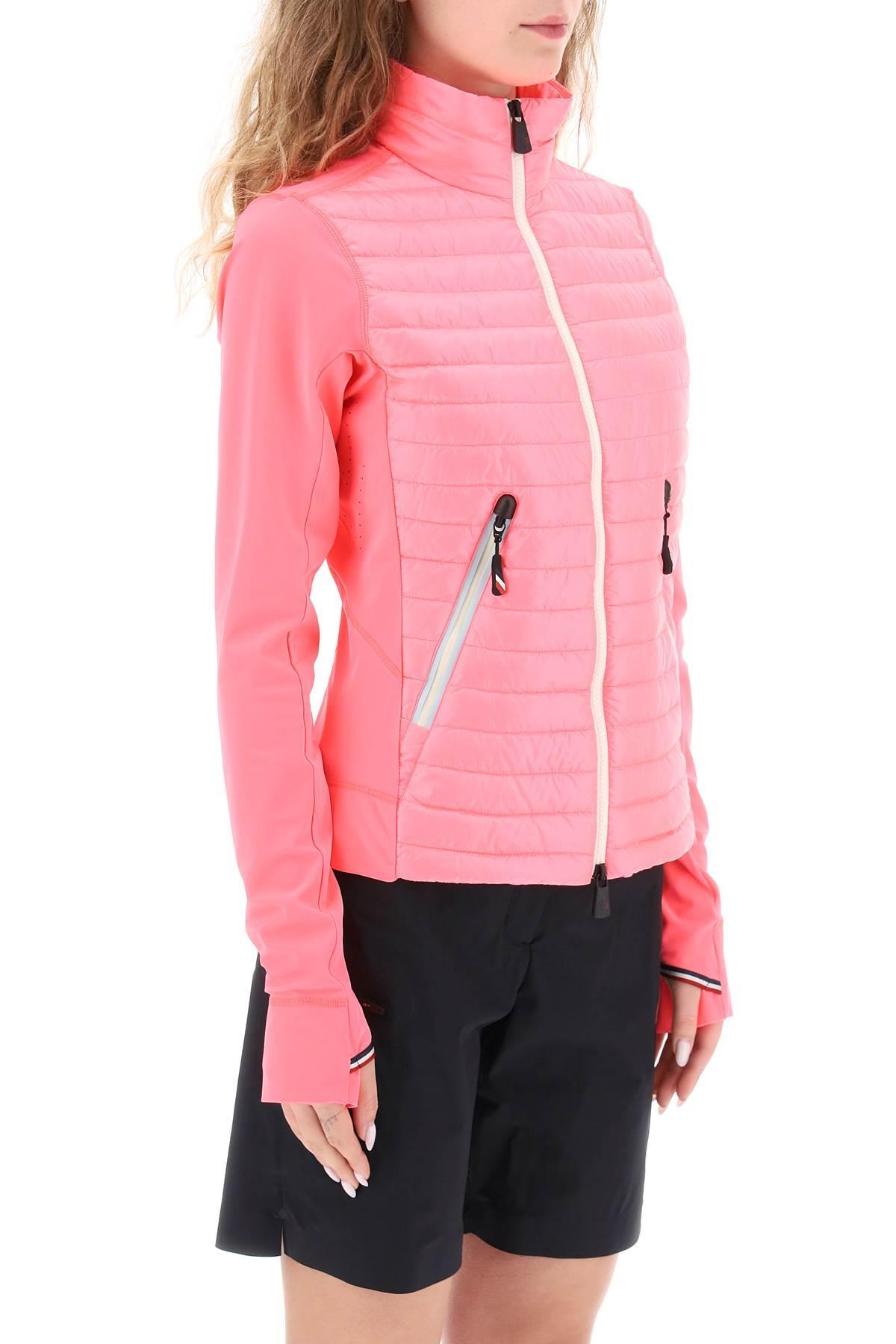 3 MONCLER GRENOBLE Padded Technical Jersey Jacket in Pink | Lyst