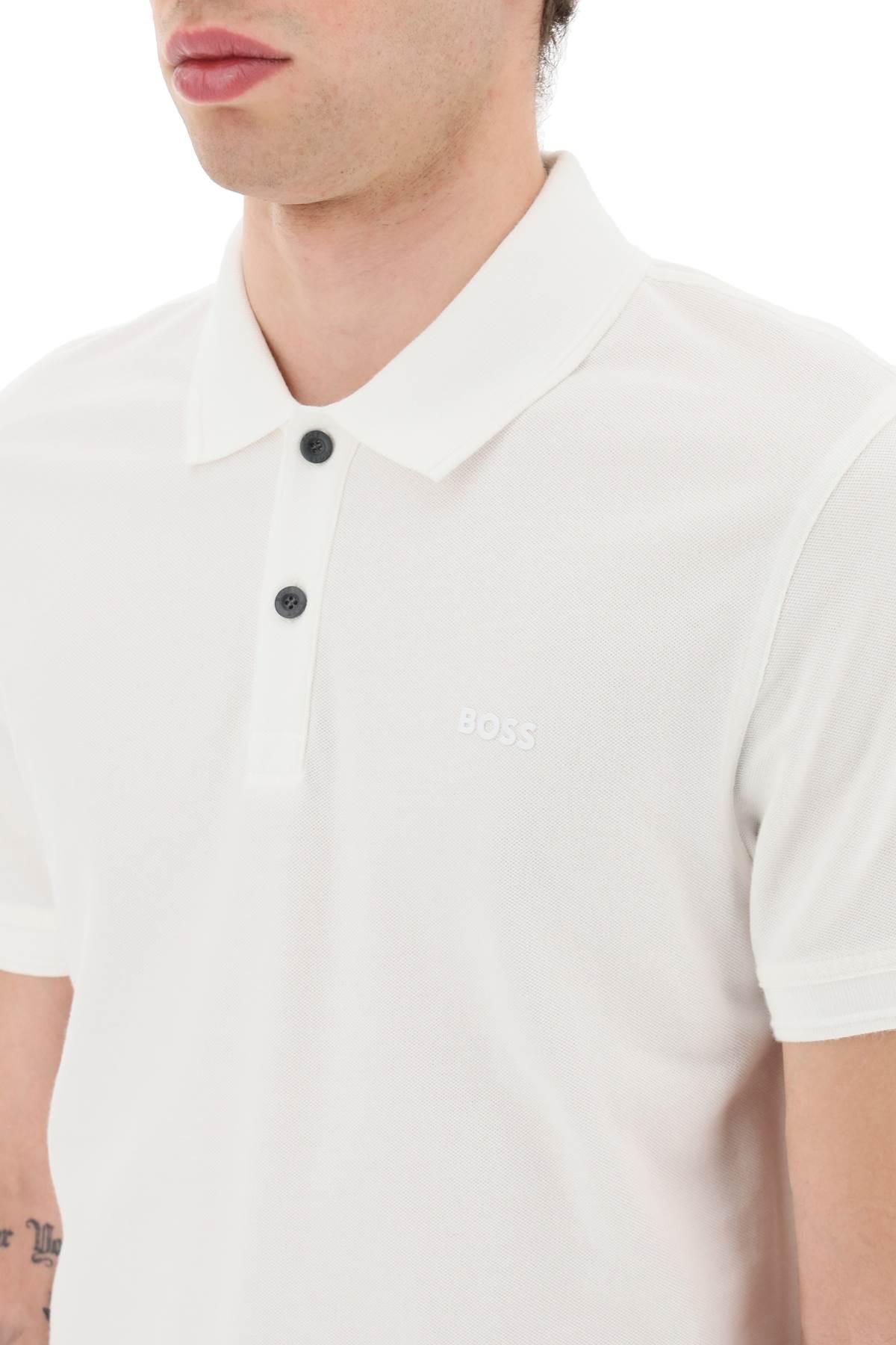BOSS by HUGO BOSS Slim Fit 'prime' Polo Shirt in White for Men | Lyst