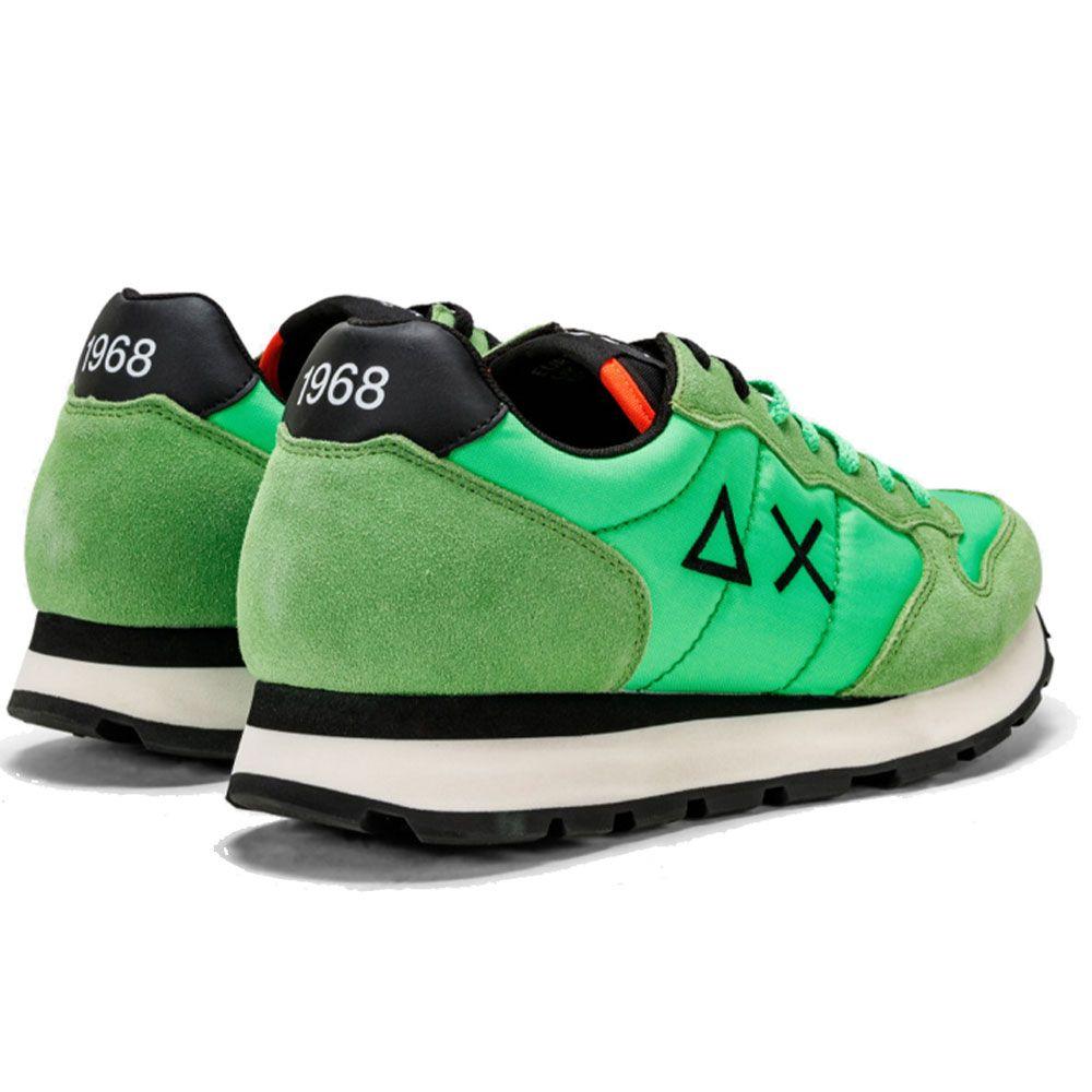 Sun68 Leather Sneaker in Green for Men | Lyst