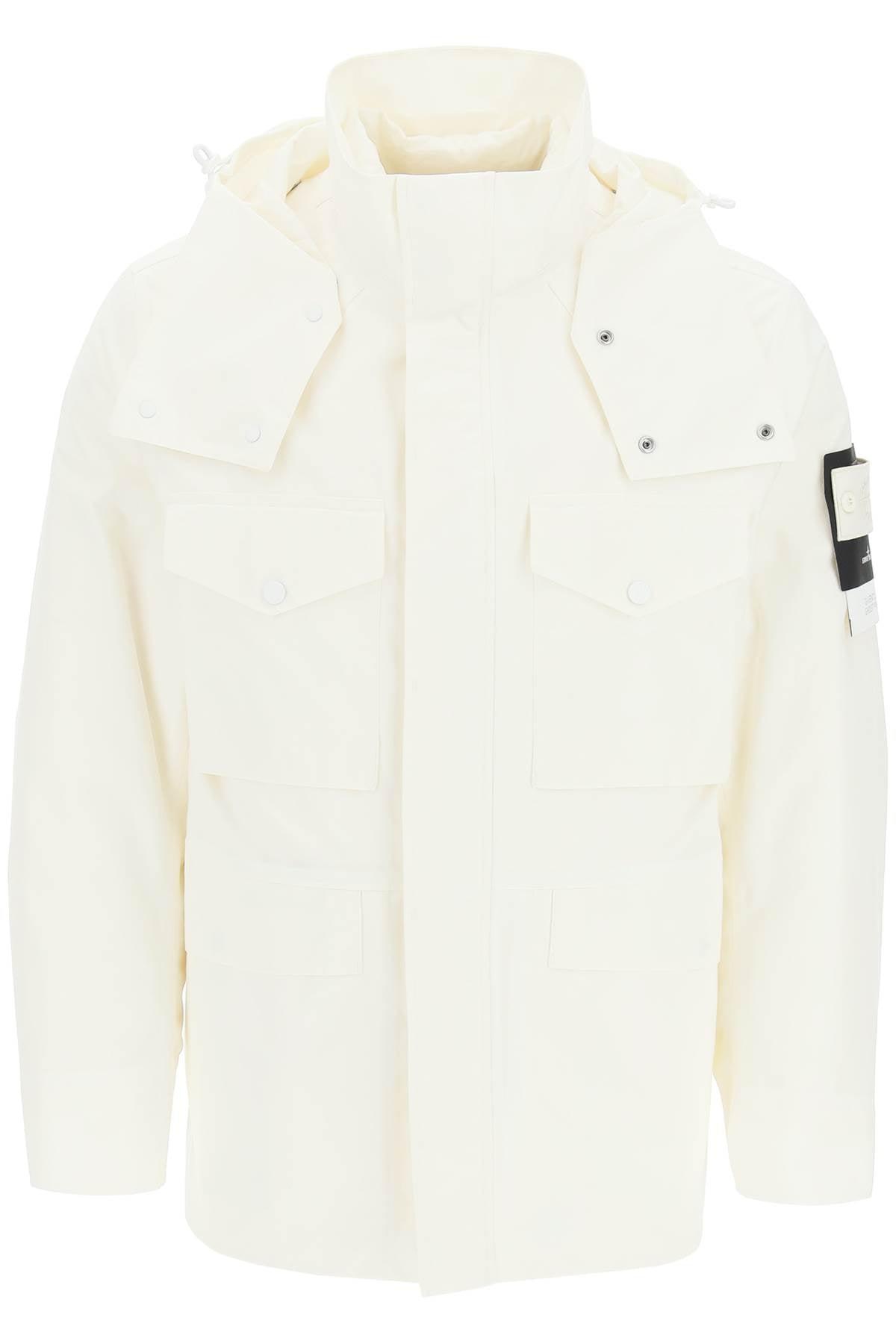 Stone Island Ghost Piece Jacket in White for Men | Lyst