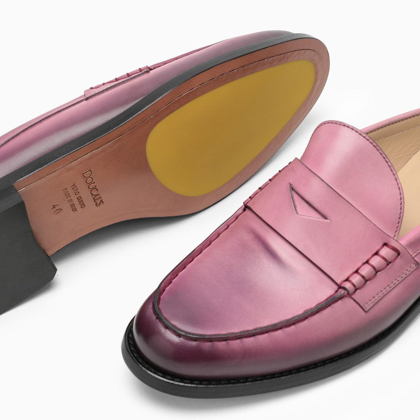 Doucal's Pink Shaded Moccasin Sabot | Lyst