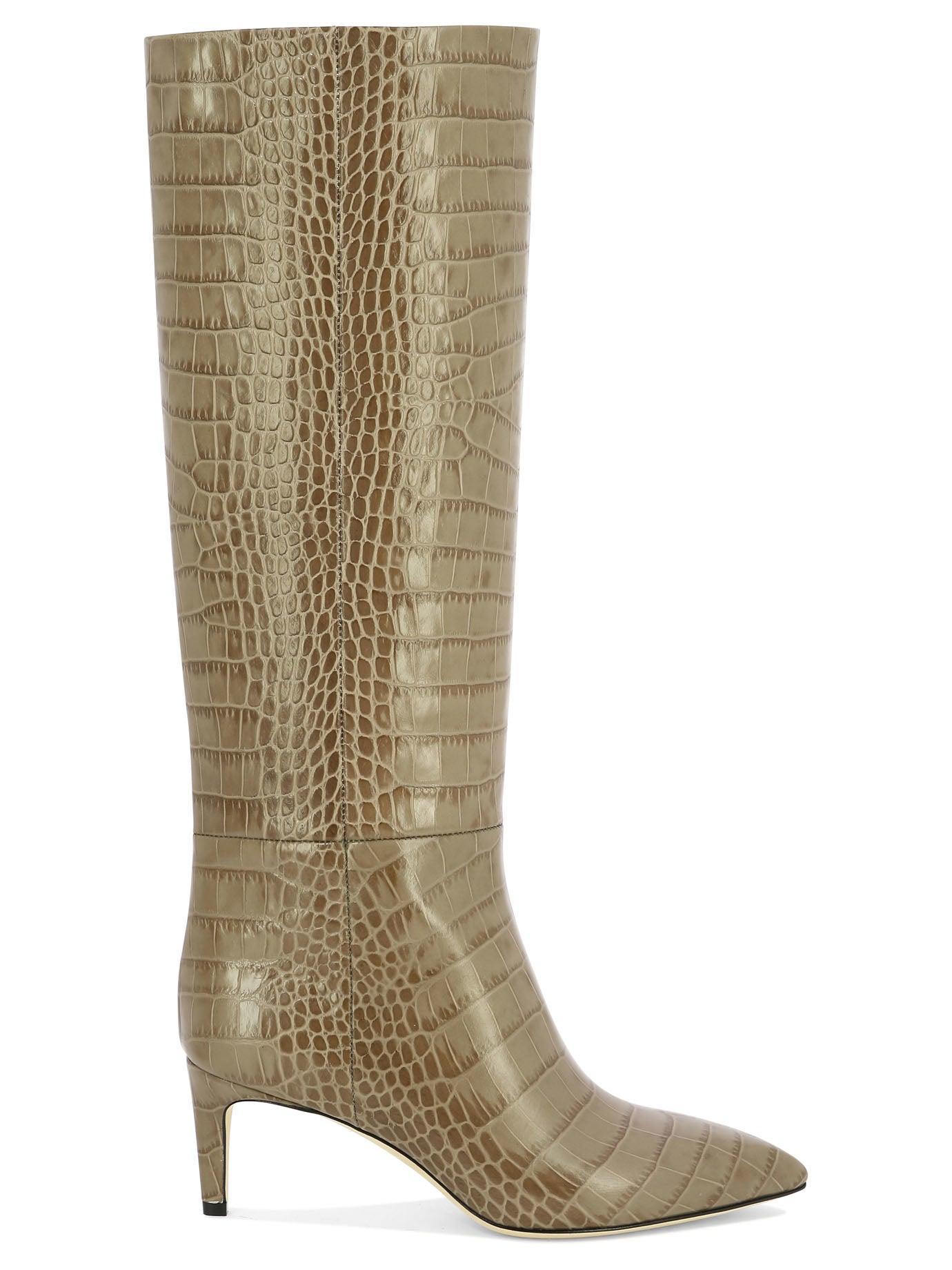Paris texas online croc embossed boots