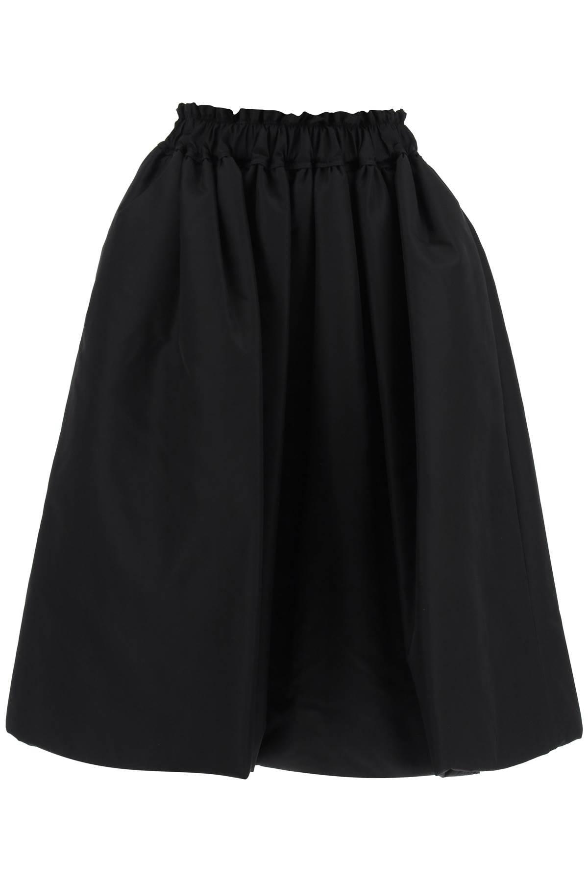 Simone Rocha Padded Taffeta Midi Skirt in Black | Lyst