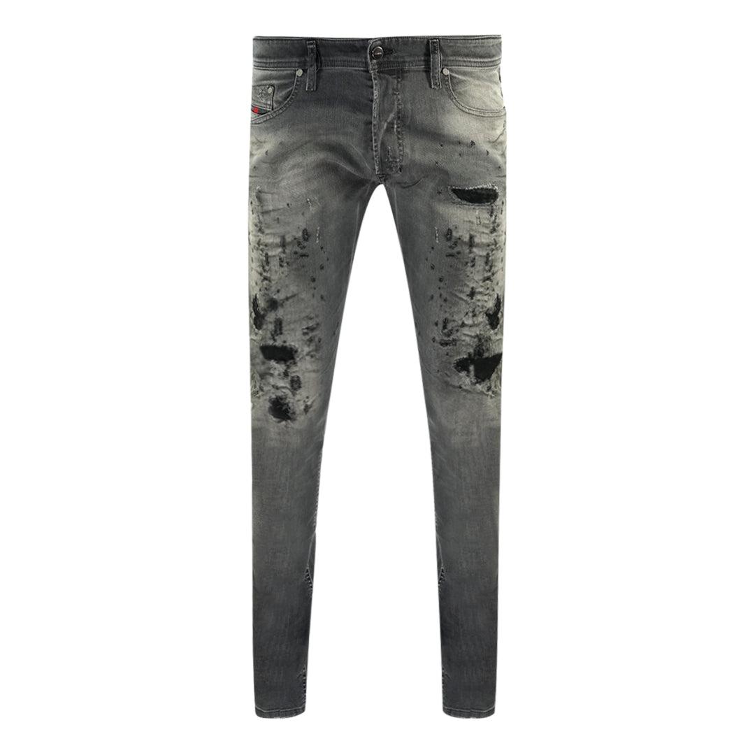DIESEL Tepphar 084nh Jeans in Gray for Men | Lyst