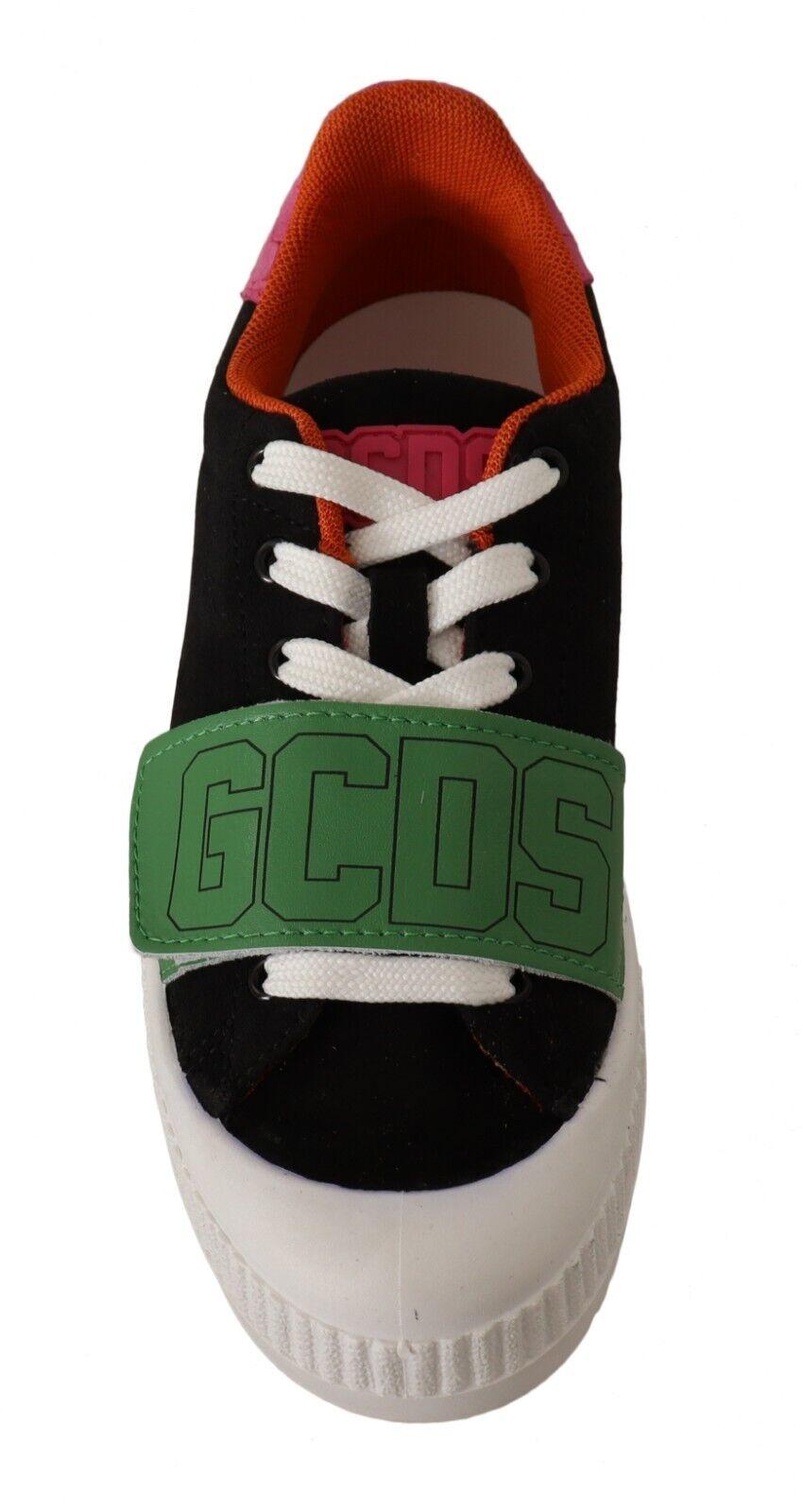 Gcds Multicolor Suede Low Top Lace Up Sneakers Shoes in Green | Lyst