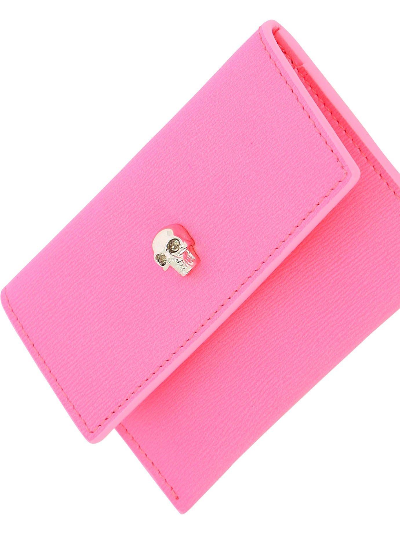 Alexander McQueen Alexander Mc Queen Skull Card Holder in Pink