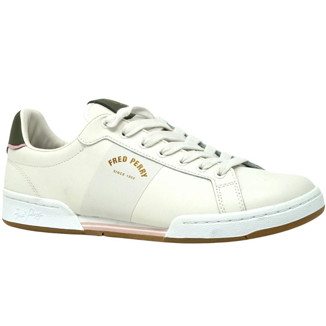Fred Perry B1255 349 White Leather Trainers for Men | Lyst
