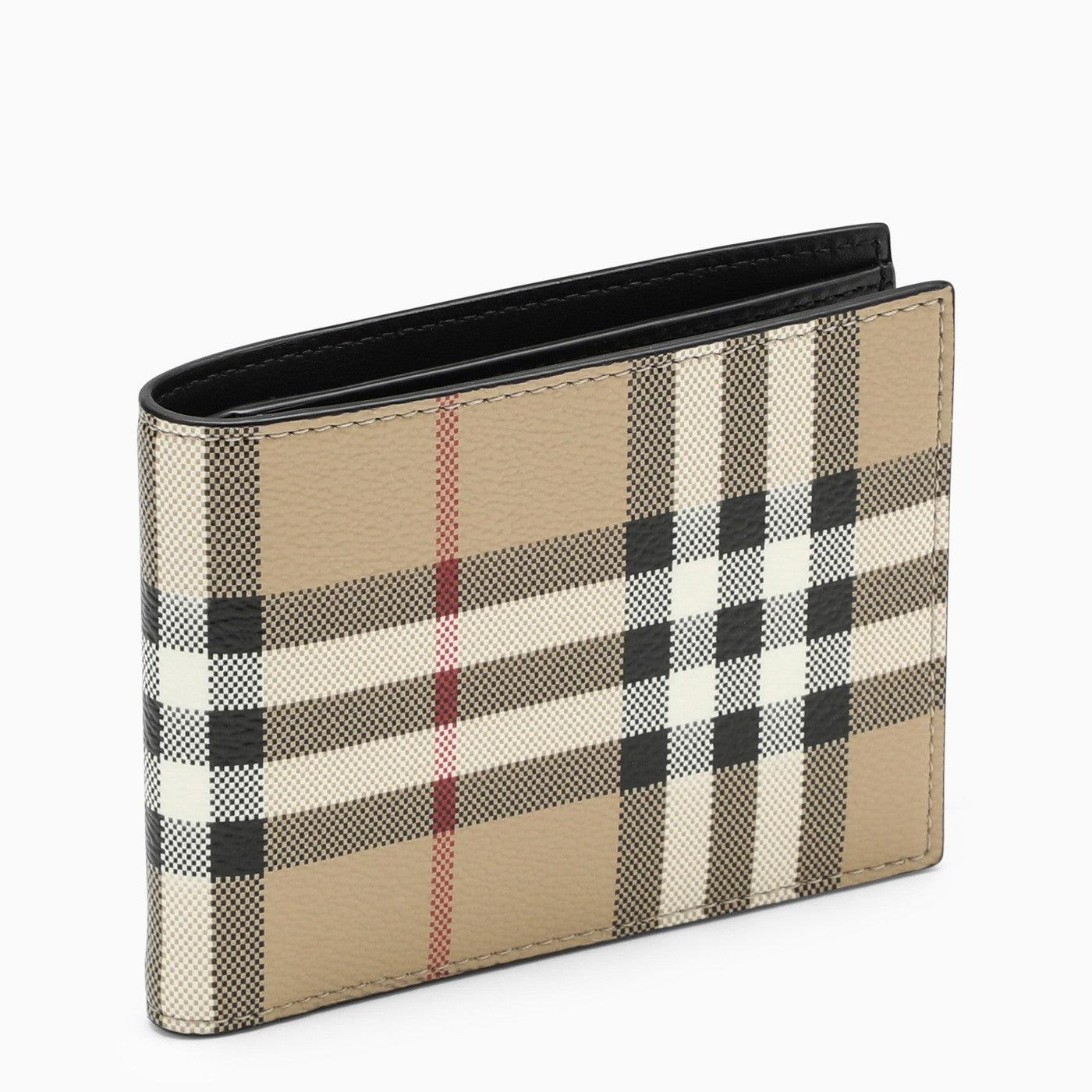 Vintage check international bifold wallet hotsell