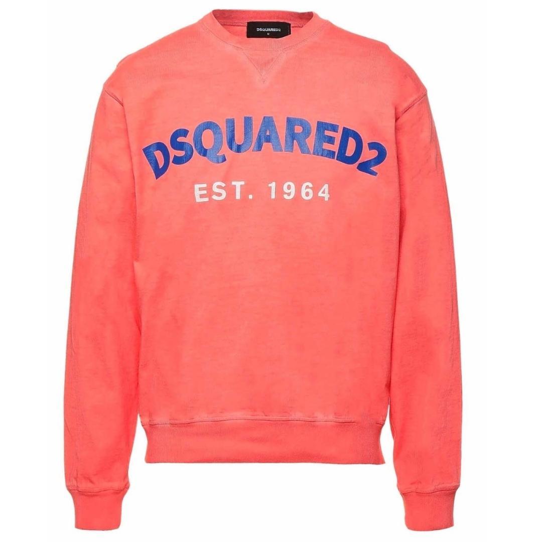 DSquared² Est 1964 Logo Red Jumper in Pink for Men | Lyst