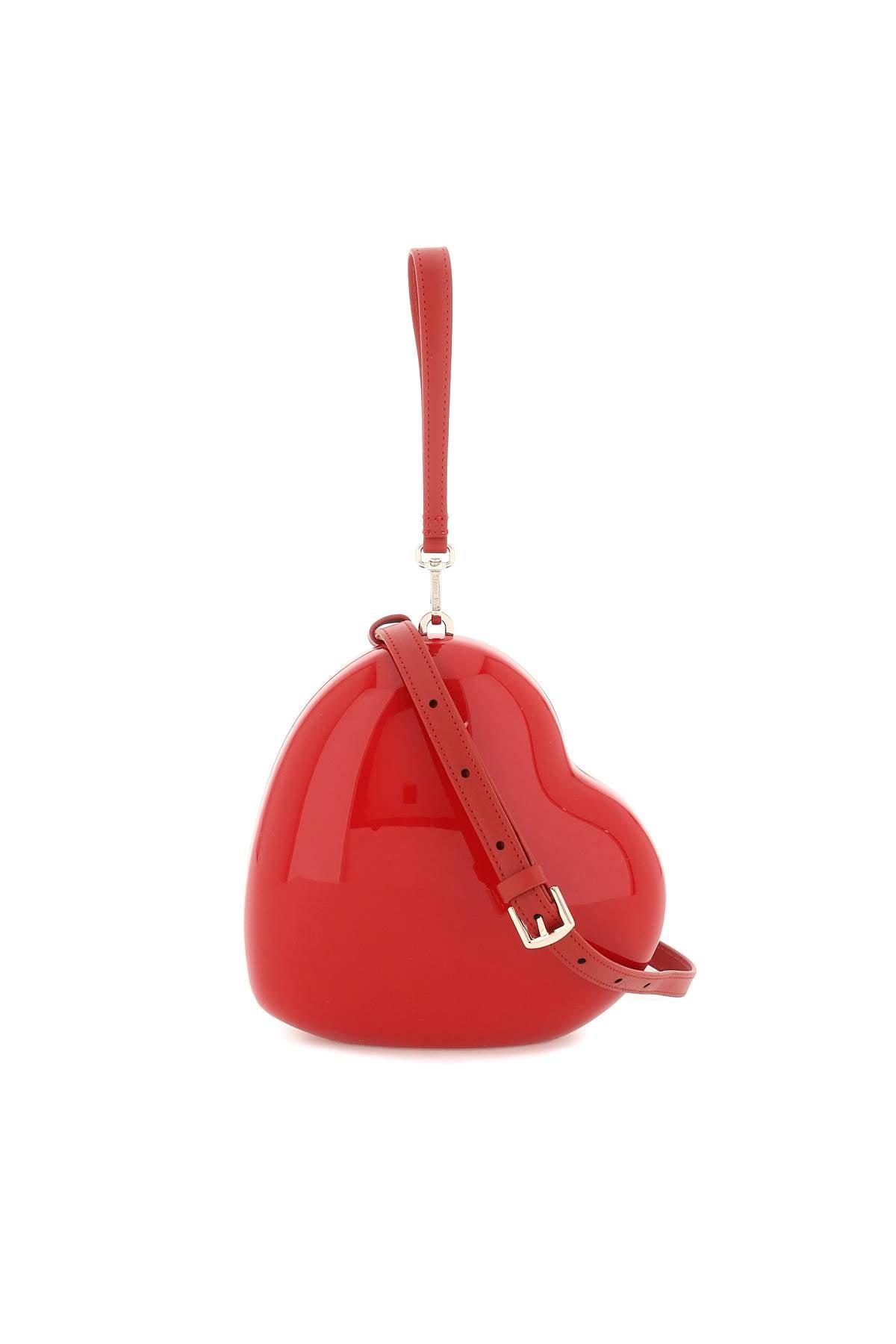 Simone Rocha Heart Bag With Leather Strap in Red | Lyst