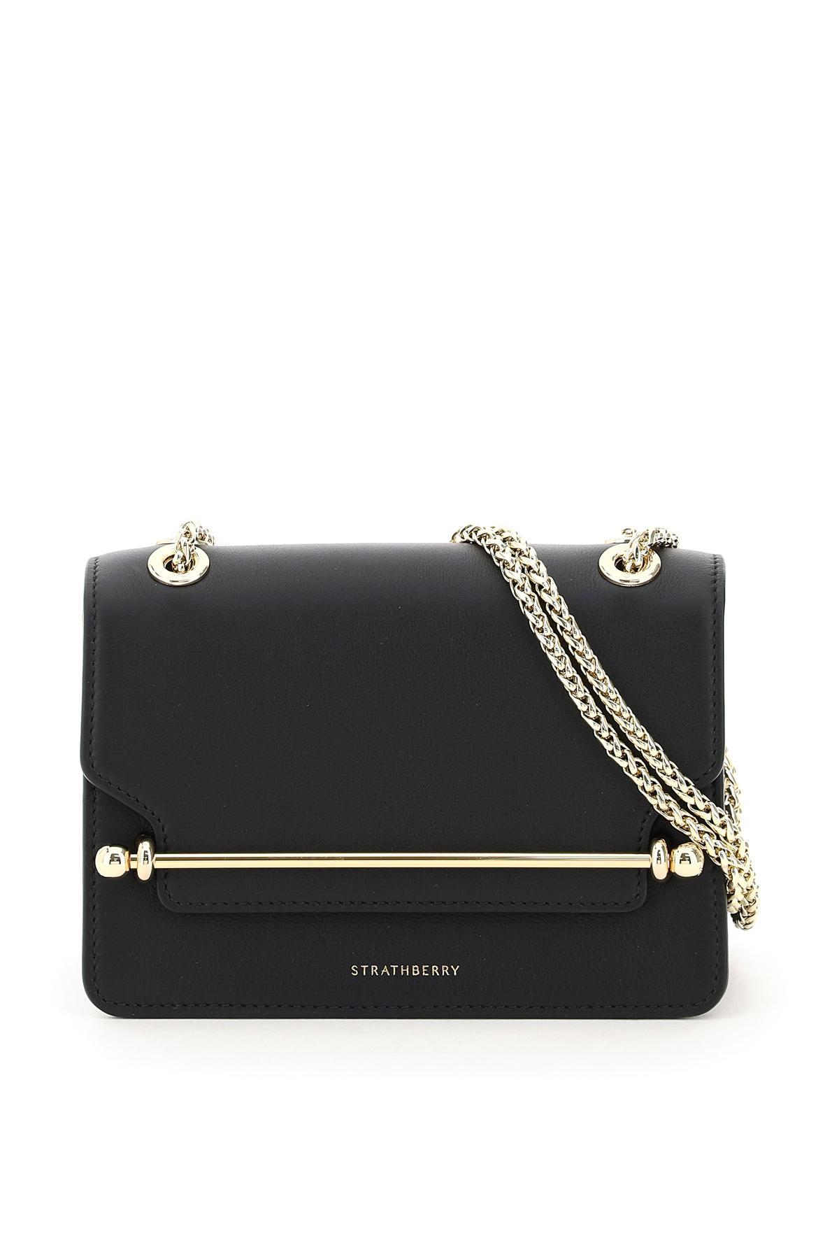 Strathberry East/west Mini Bag in Black | Lyst