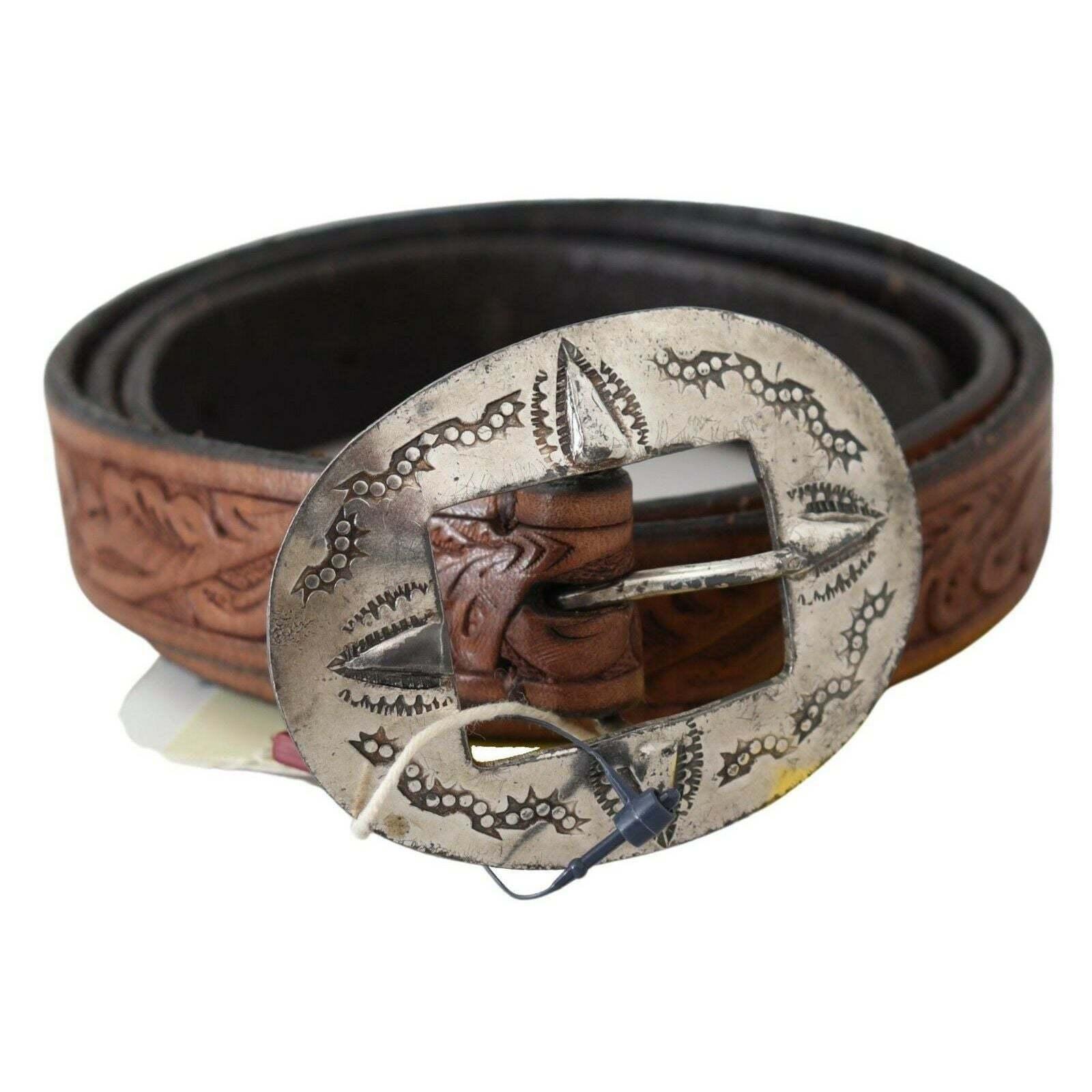 Ralph Lauren Brown Leather Vintage Western Buckle Waist Belt | Lyst
