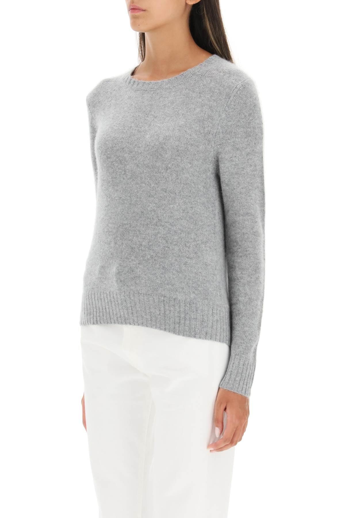 Allude Cashmere Crew-neck Sweater in Gray | Lyst