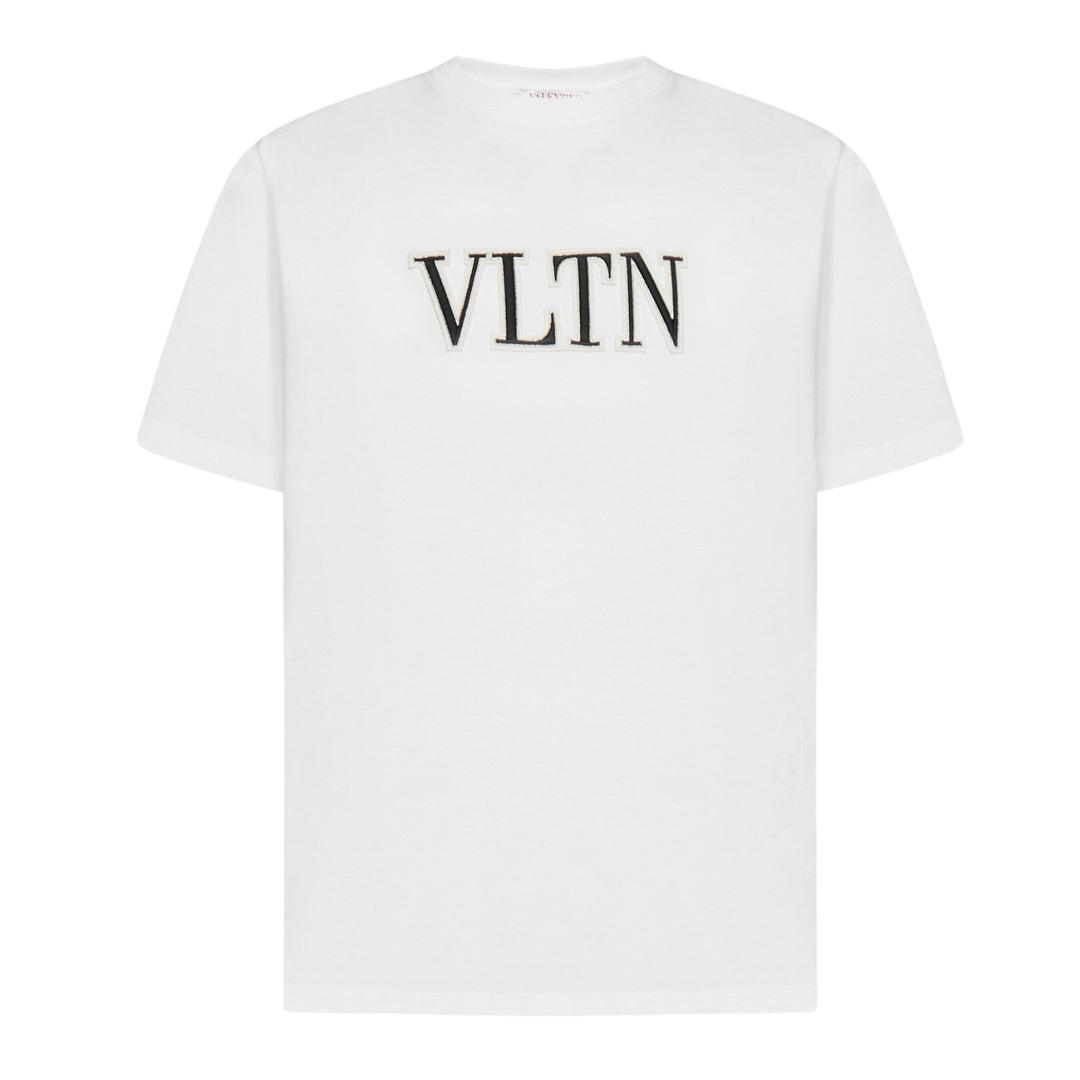 Valentino Vltn Embroidered White T-shirt for Men