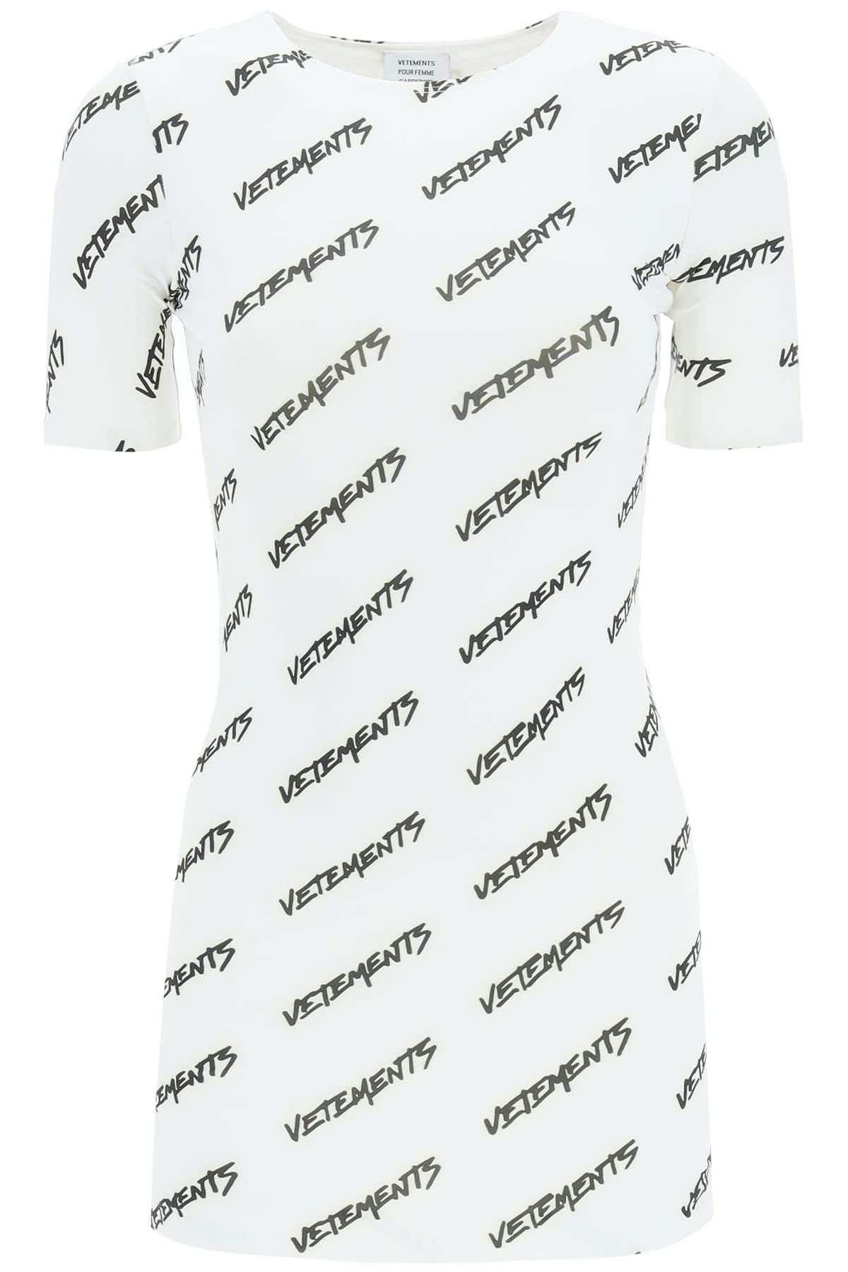 Vetements T-shirt Dress With Logo | Lyst
