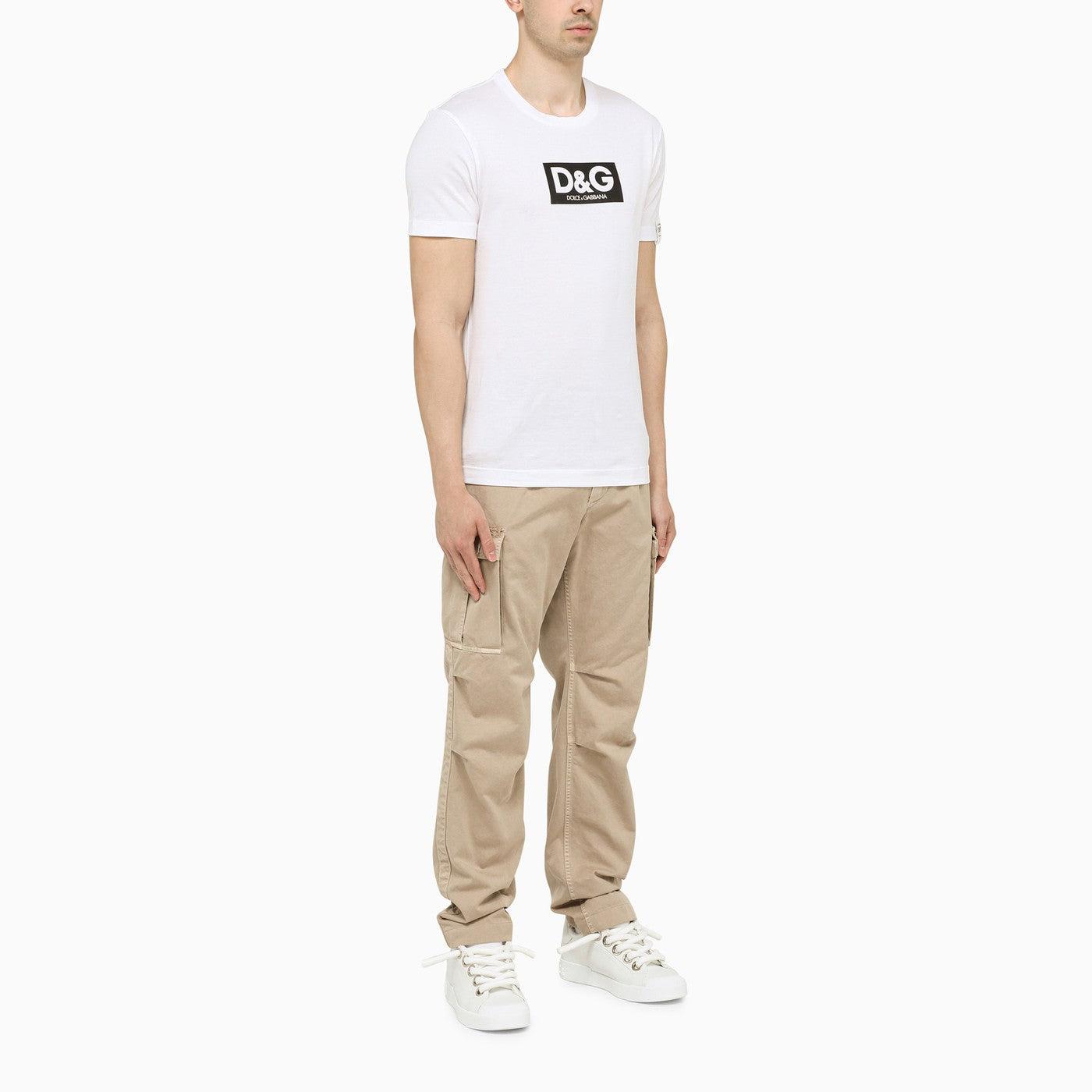 Dolce & Gabbana Beige Canvas Cargo Trousers in Natural for Men | Lyst