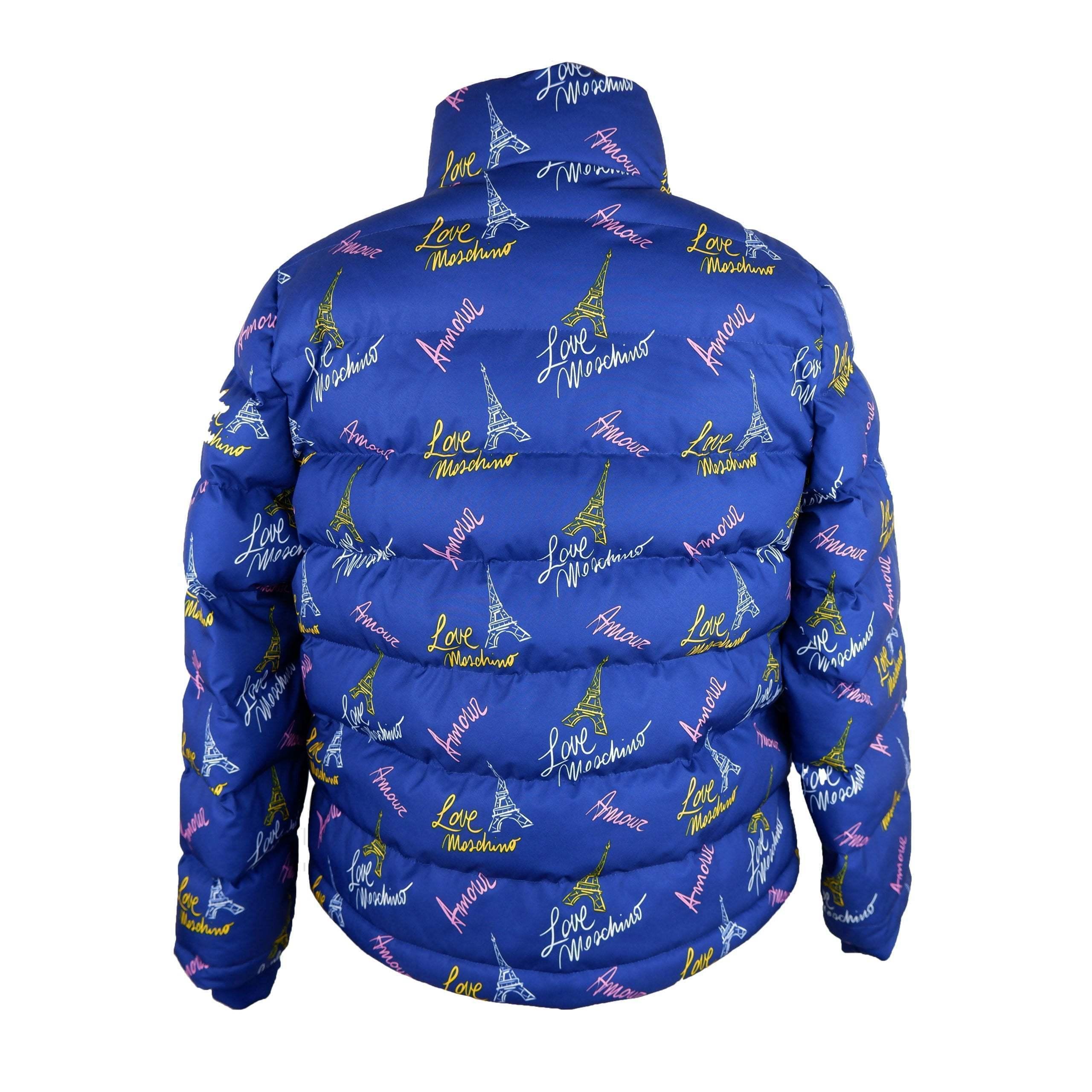 Love Moschino Love Ta- Love Jackets & Coat in Blue | Lyst