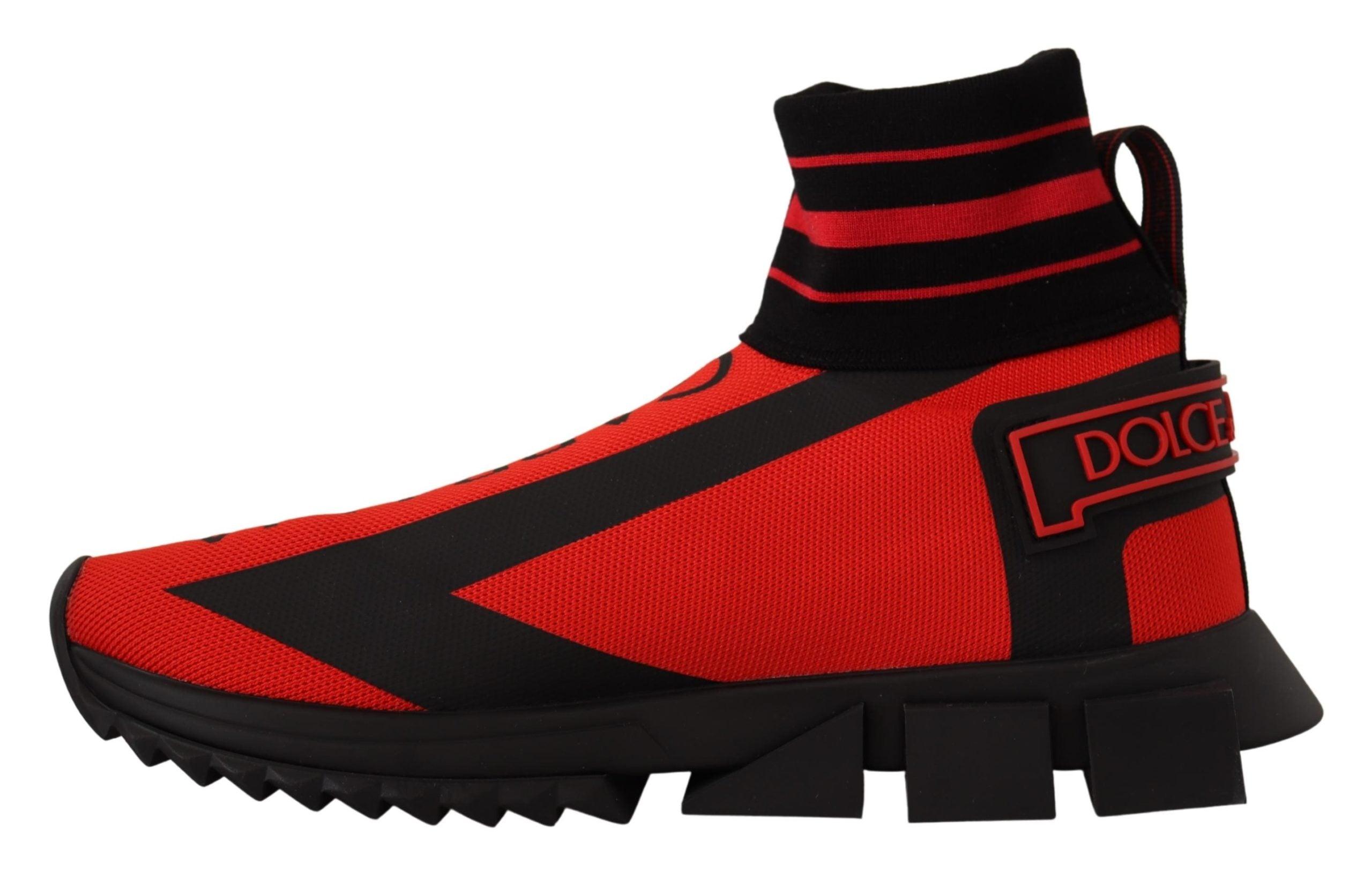 Dolce & Gabbana Red Sorrento Sneakers Socks Shoes for Men | Lyst