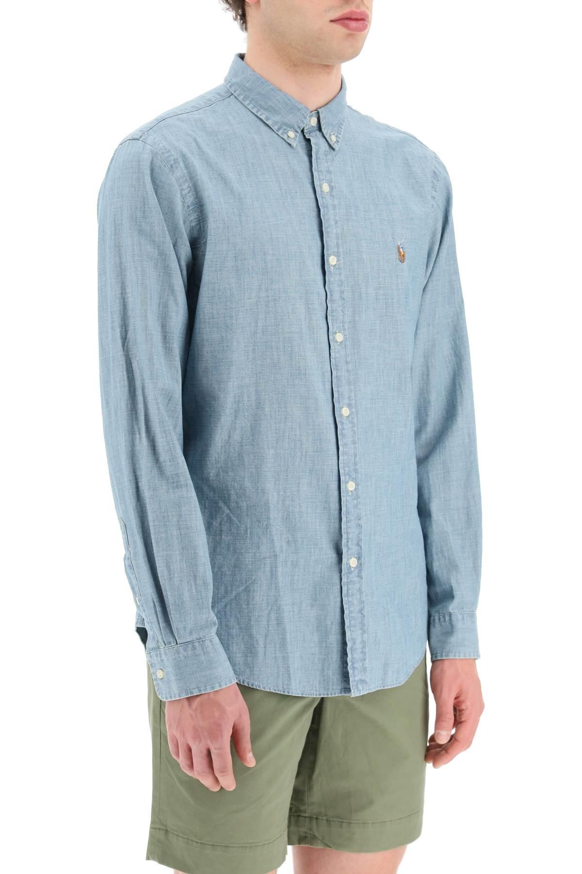 Polo Ralph Lauren Cotton Chambray Shirt in Blue for Men | Lyst