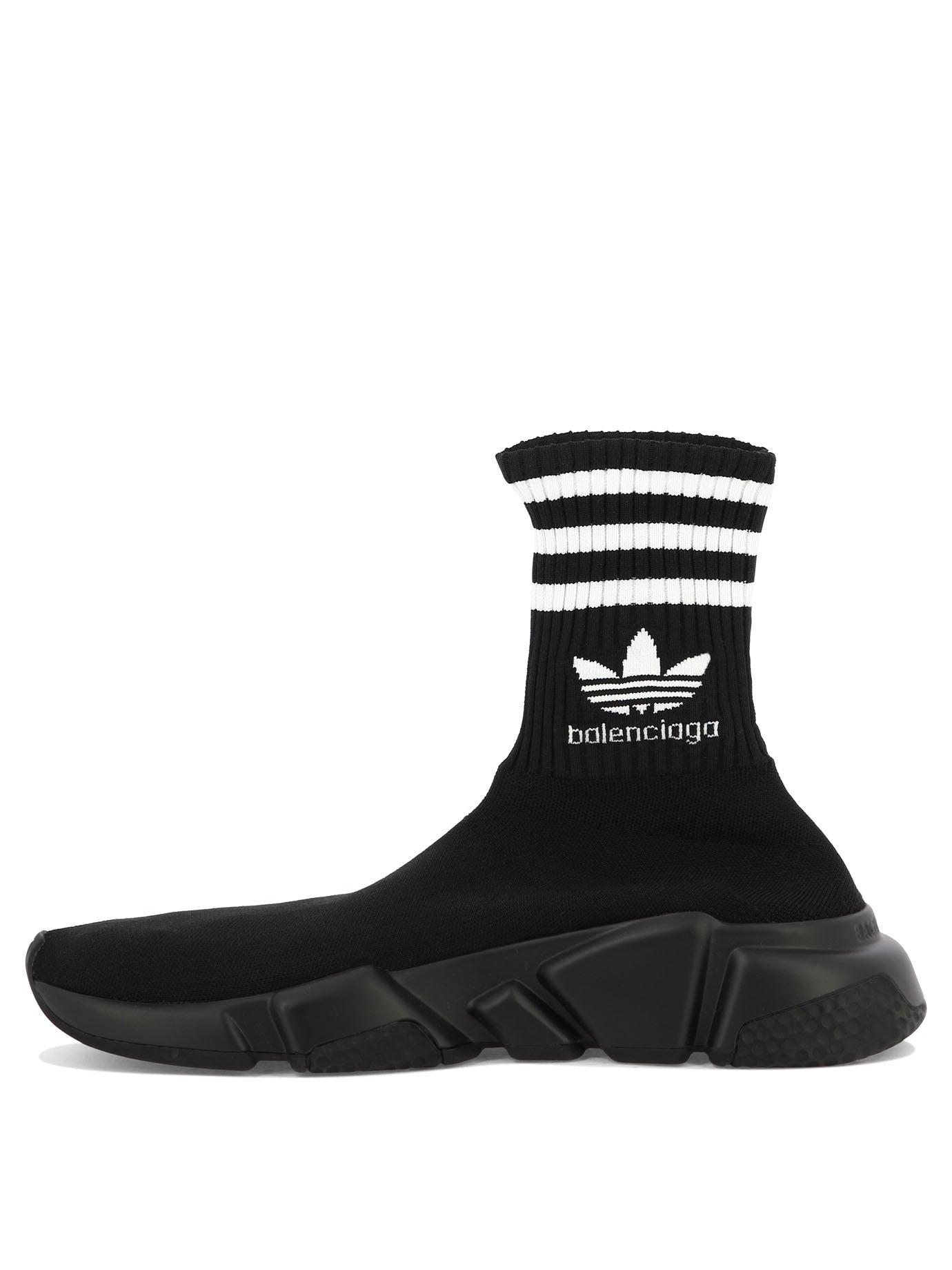 Balenciaga X Adidas "speed" Sneakers in Black | Lyst