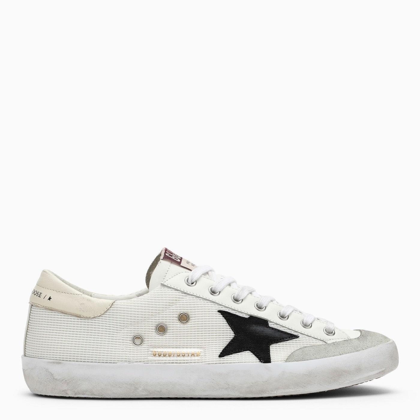 super star penstar sneakers in black mesh and leather