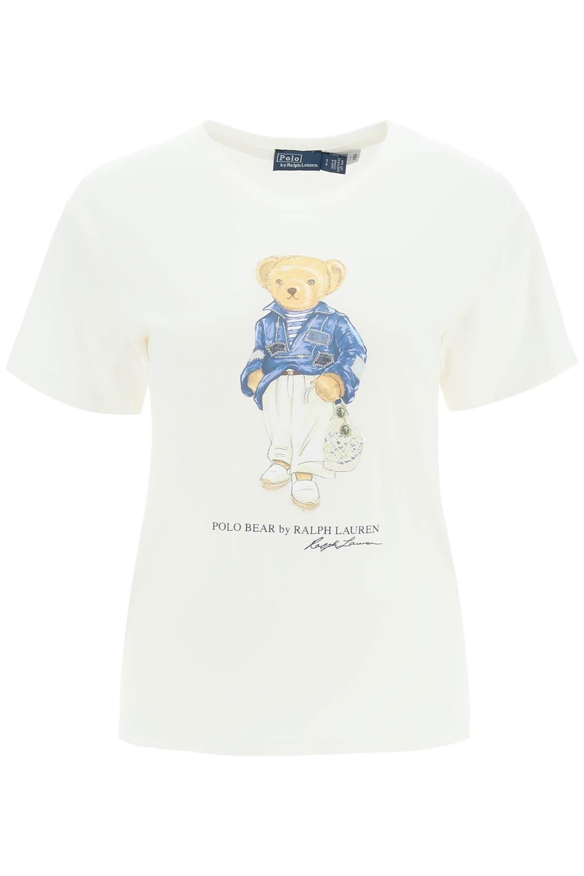 Polo Ralph Lauren Teddy Bear T Shirt in White | Lyst