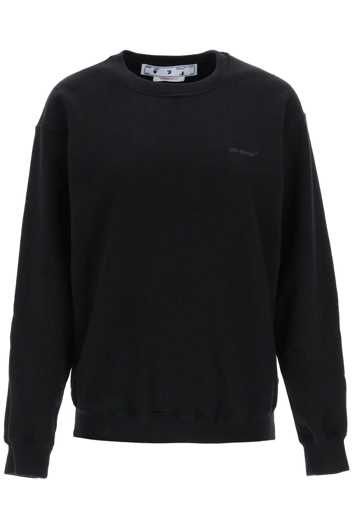 Off-White c/o Virgil Abloh 'diag' Print Crewneck Sweatshirt in Black | Lyst  UK