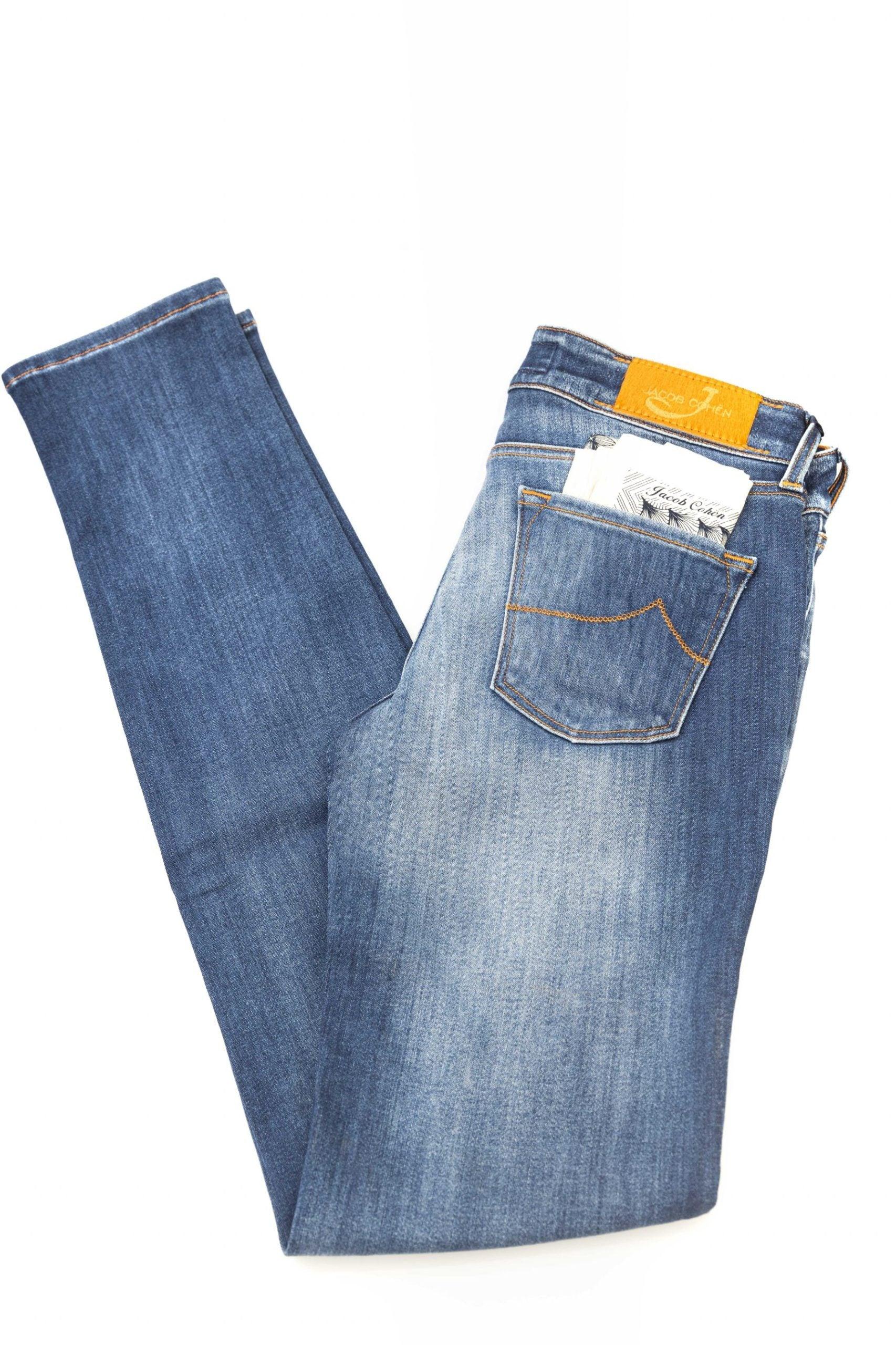 Jacob Cohen Blue Cotton Jeans & Pant | Lyst