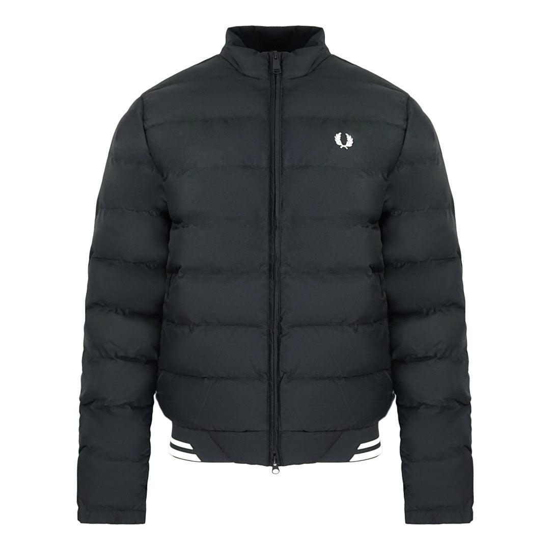 Fred Perry J9536 102 Black Padded Jacket in Blue for Men | Lyst
