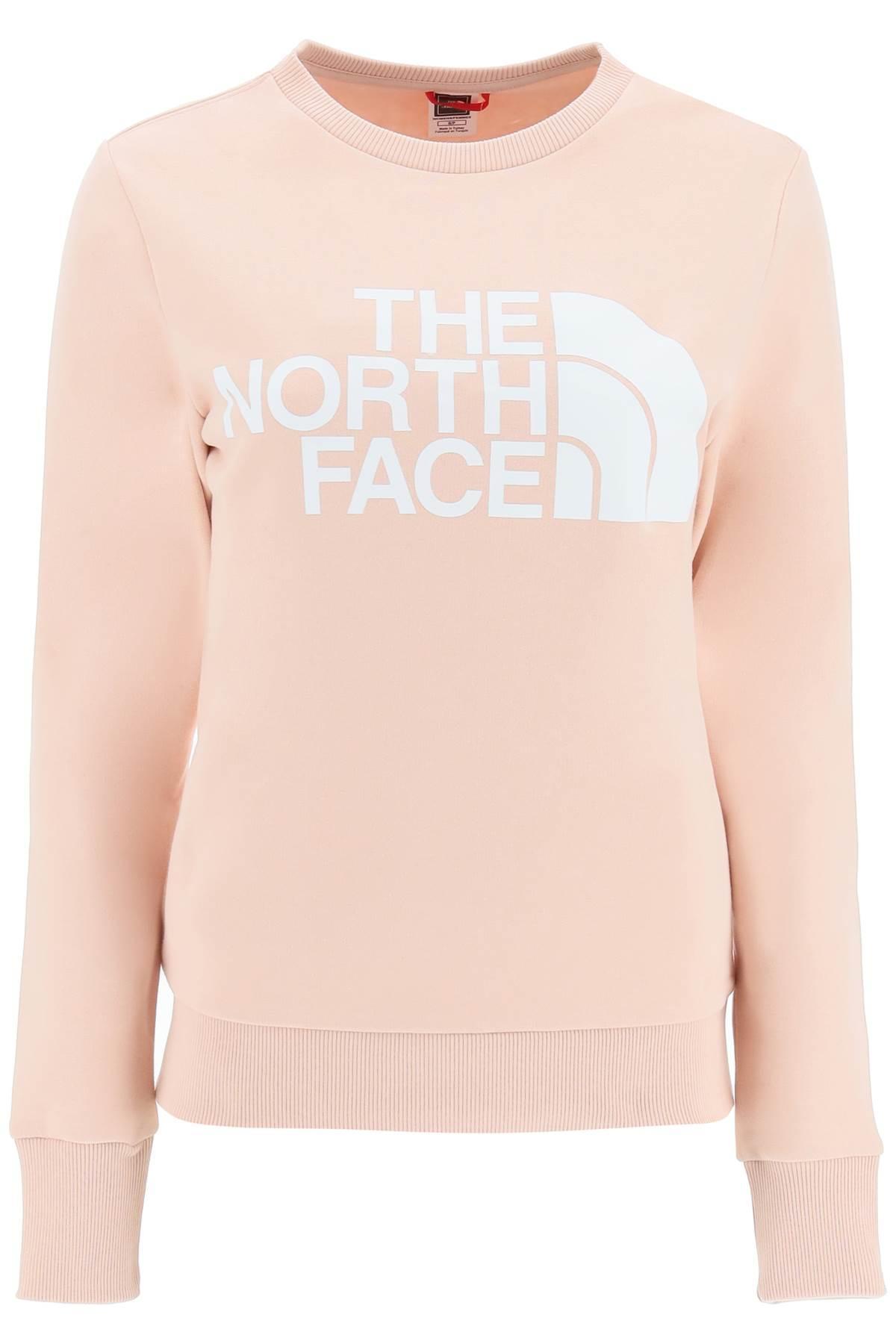 The North Face Logo Sweatshirt in Pink | Lyst