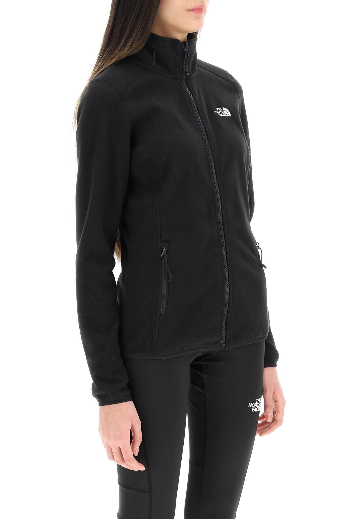 The North Face 100 Glacier Zip-up Sweatshirt in Black | Lyst UK