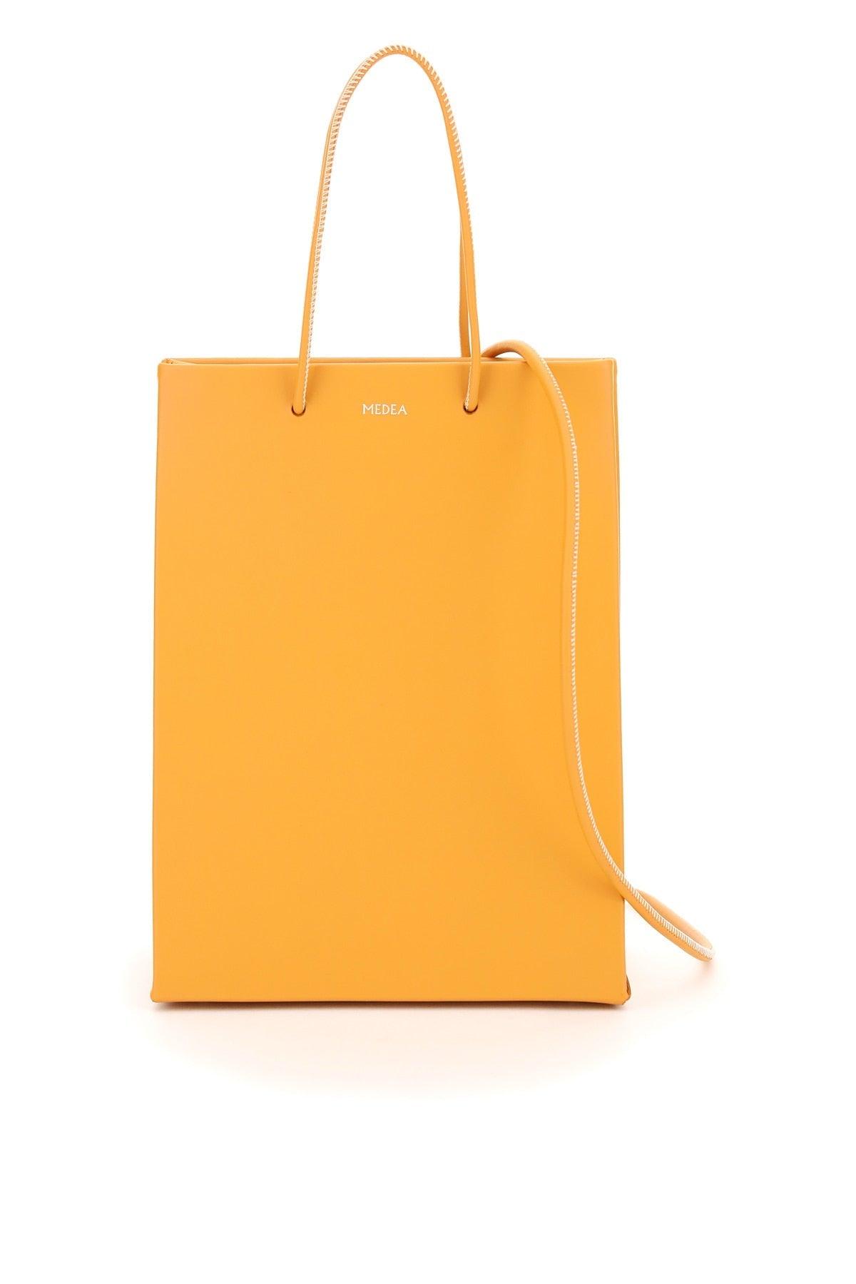 MEDEA Tall Prima Bag Orange,yellow Leather | Lyst