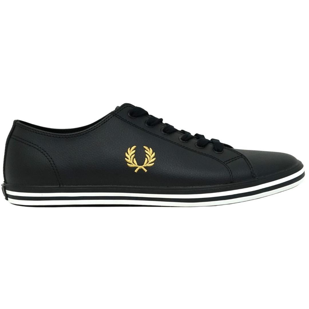 Fred Perry Kingston Leather B7163 102 Black Trainers for Men | Lyst