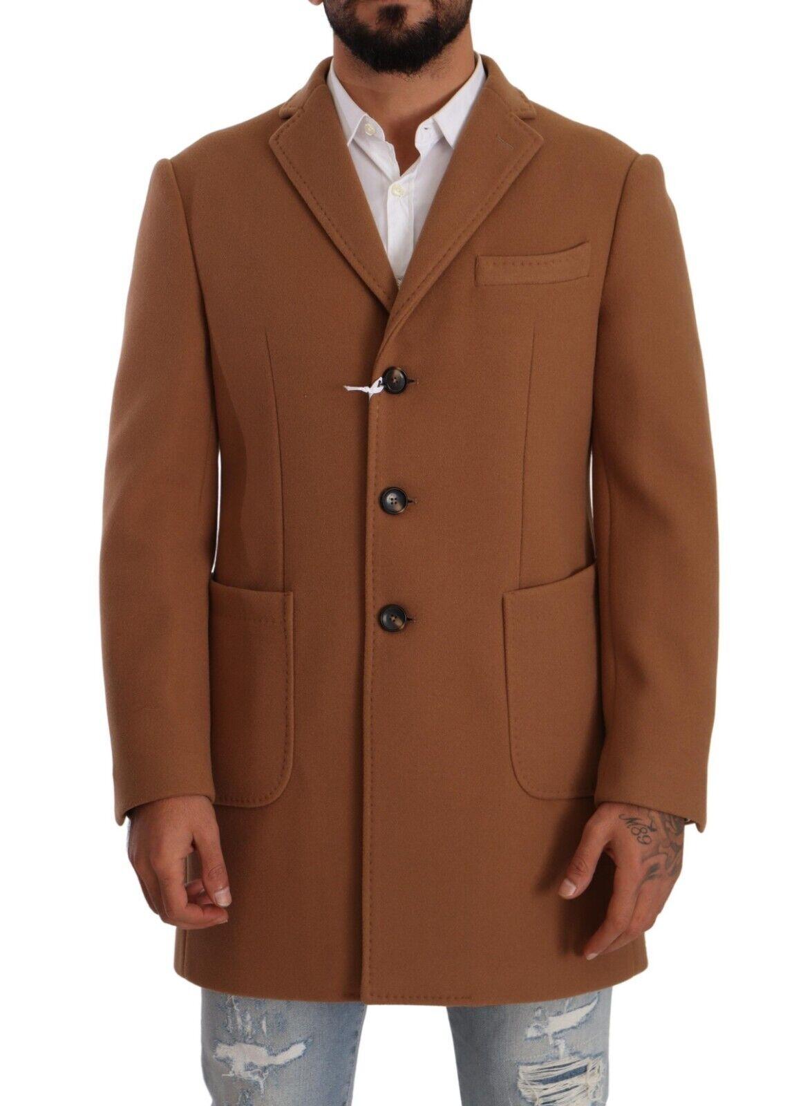 Domenico Tagliente Brown Single Breasted Over Coat Jacket for Men | Lyst
