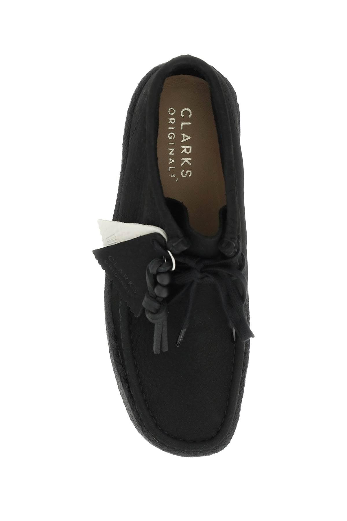 Clarks Wallabee Cup Hi-top Lace-up Shoes in Black | Lyst