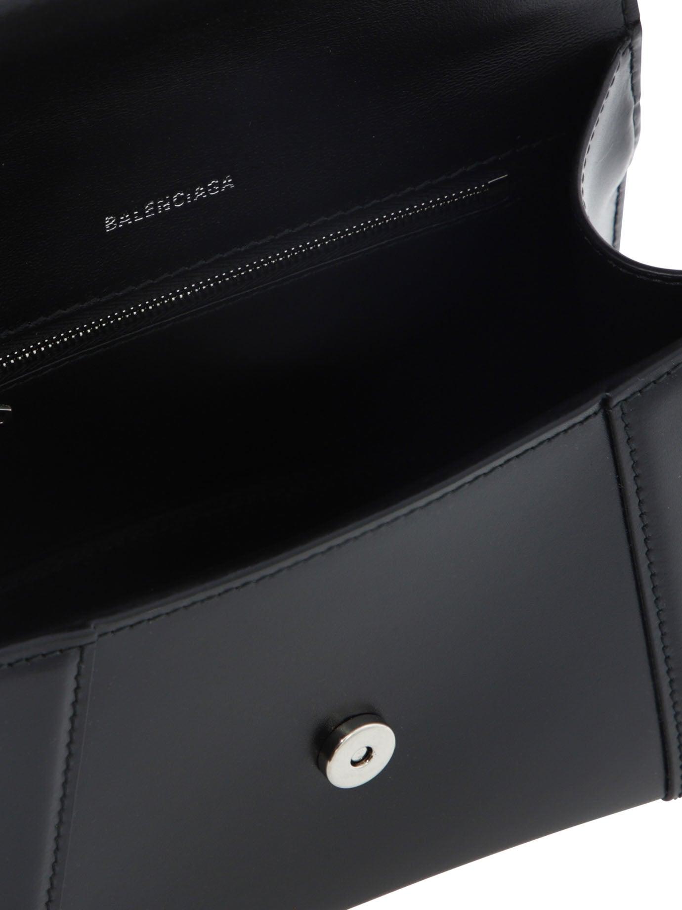 Balenciaga Hourglass Crystal-embellished Mini Bag